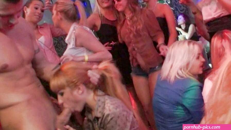 Hot Chicks Get Stuffed With Dicks At A CFNM Group Sex Orgy At Nightclub