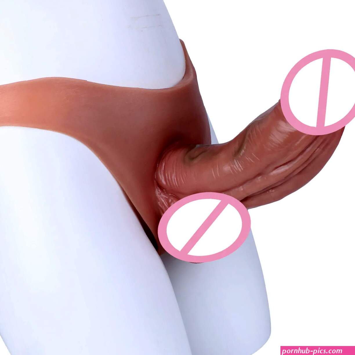 Men Wearable Hollow Dildo Pants Sissy Crossdresser Penis Extension Girth Enhancement Feminization Prosthetic