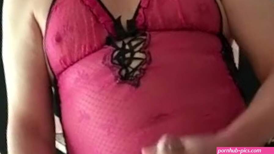 Precum Dildo in Lingerie