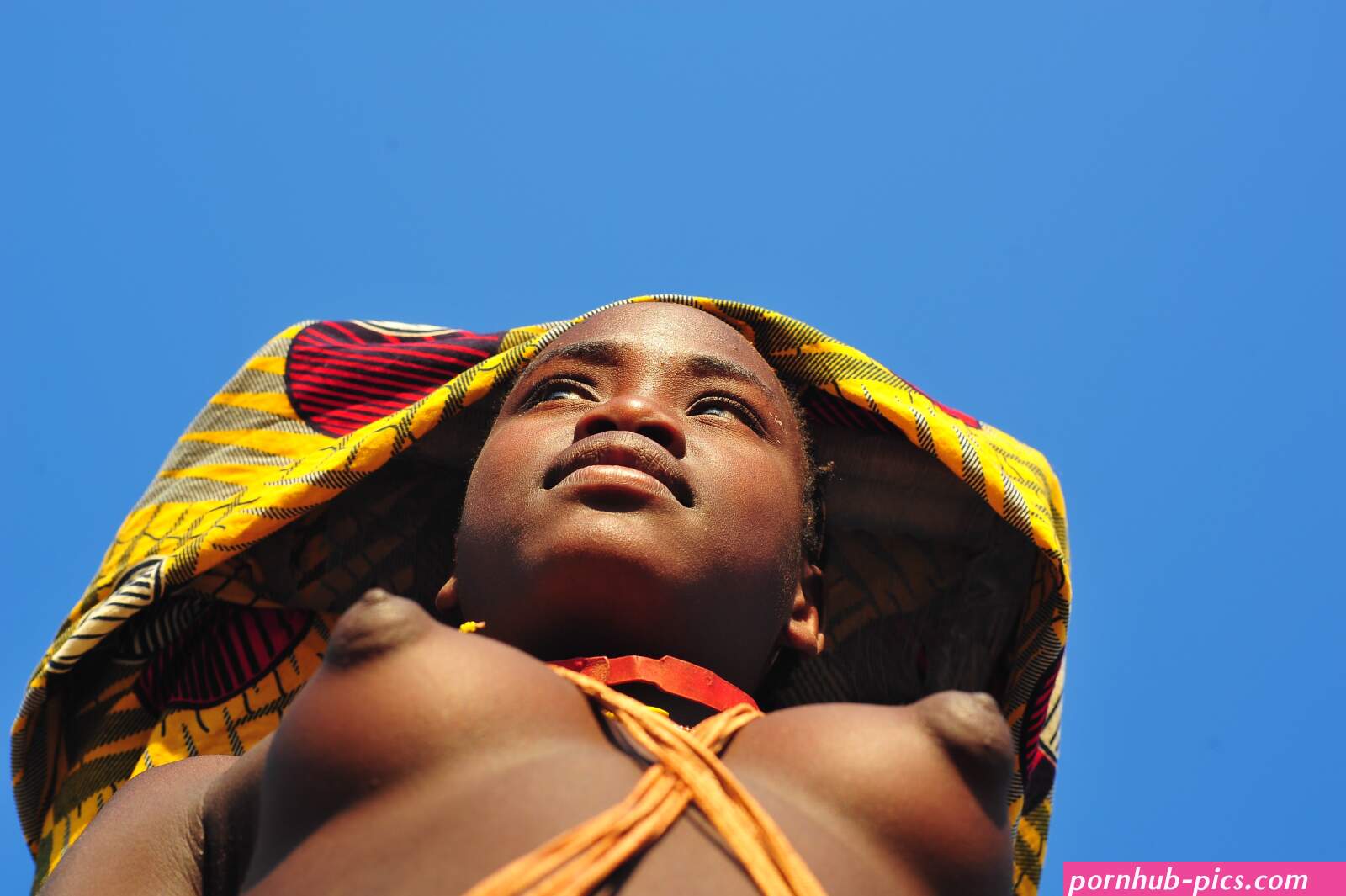 maasai girl with pointed boobs nipple
