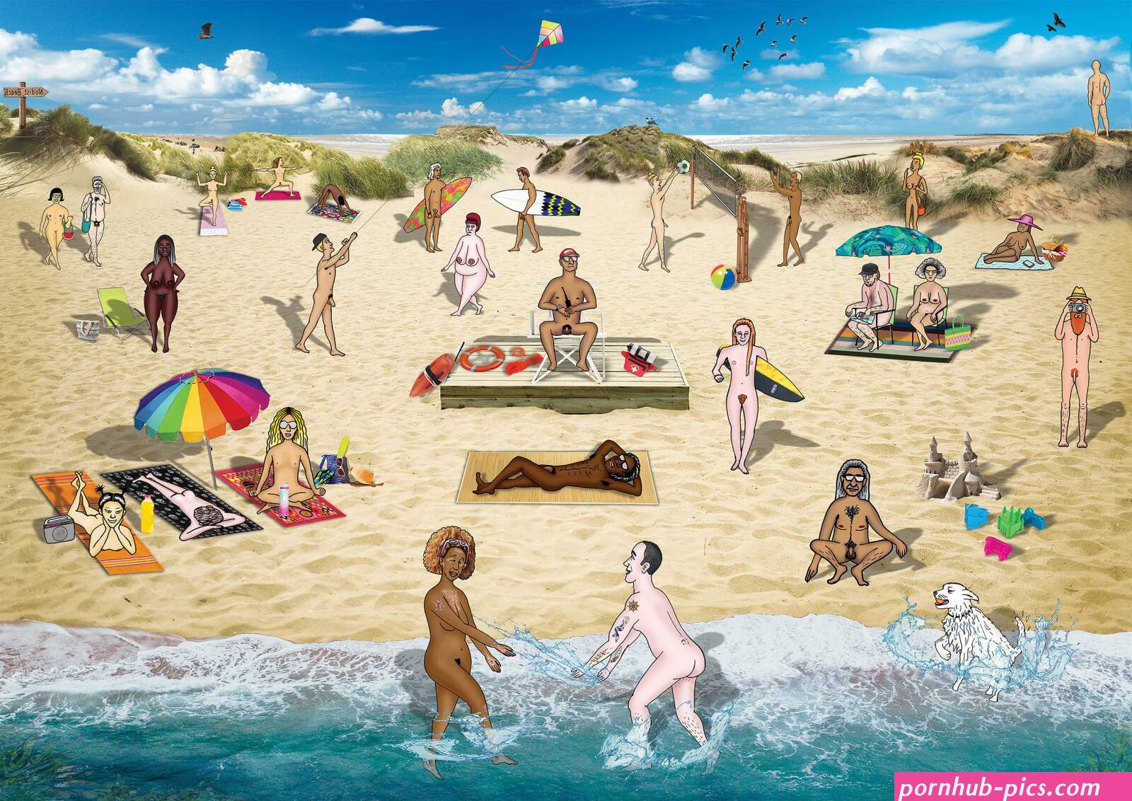 nudiest beach pics