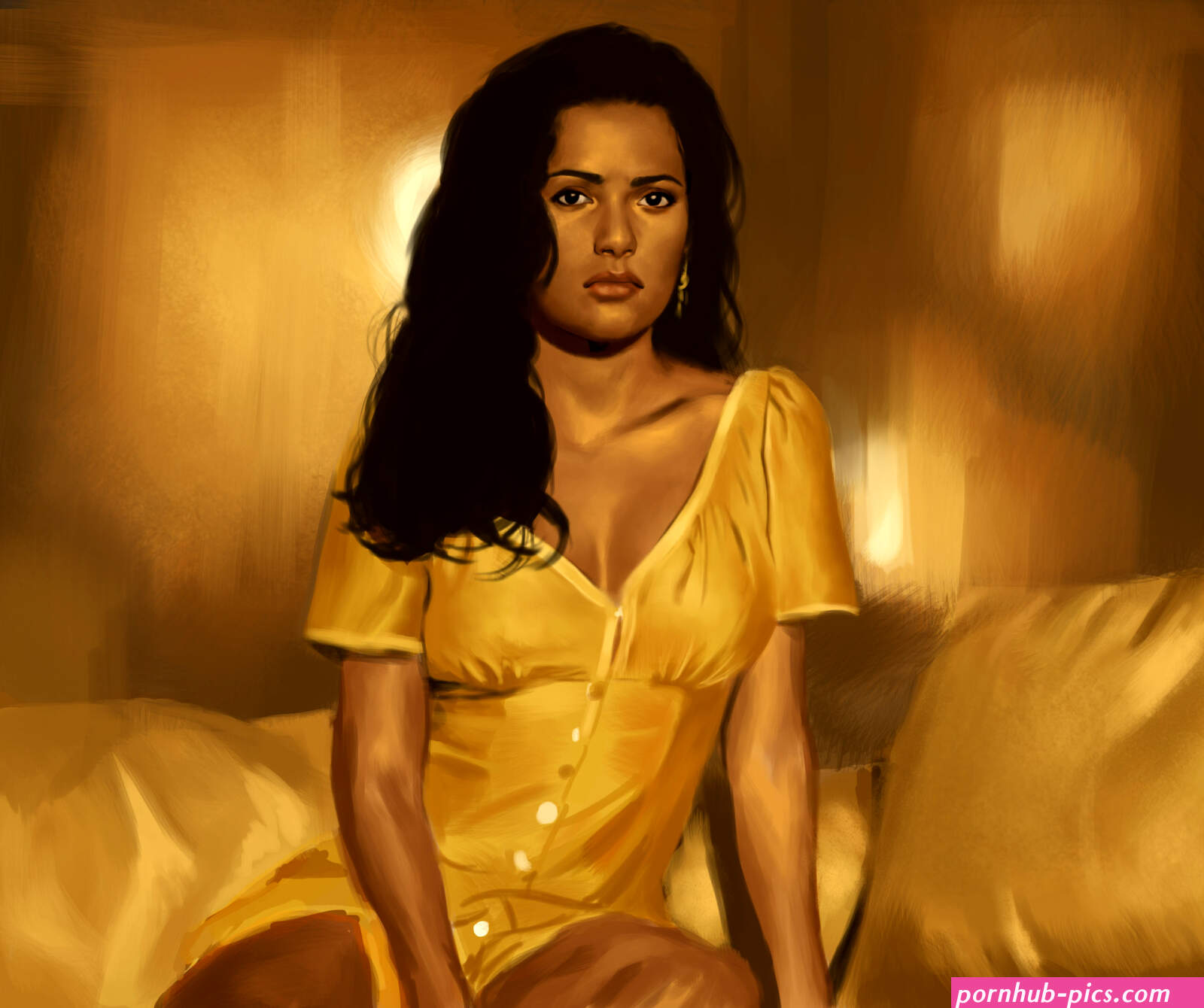 salma hayek nip slip