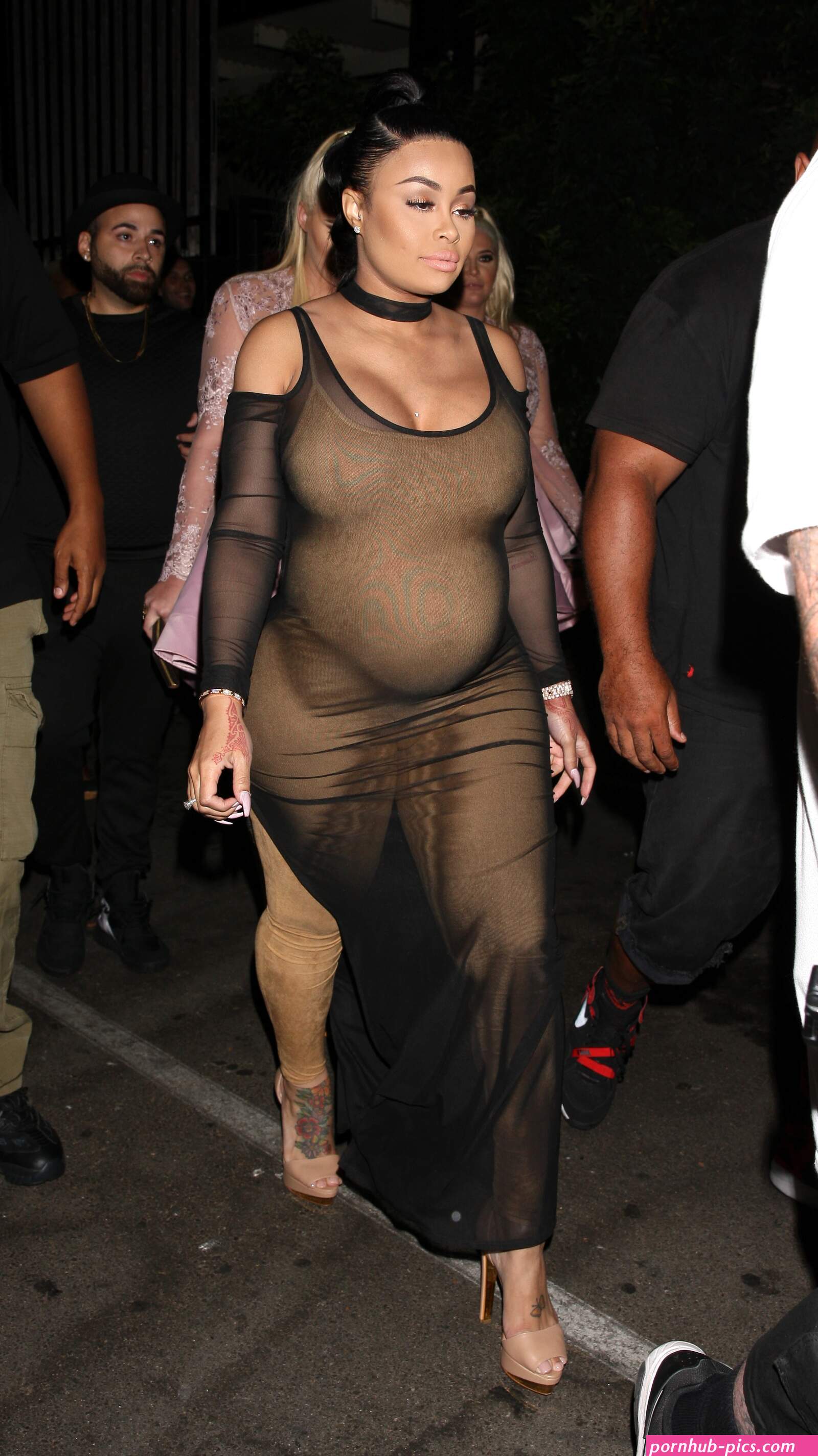 Pregnant Blac Chyna wears see through nude dress after revealing the sex of her baby | The Sun