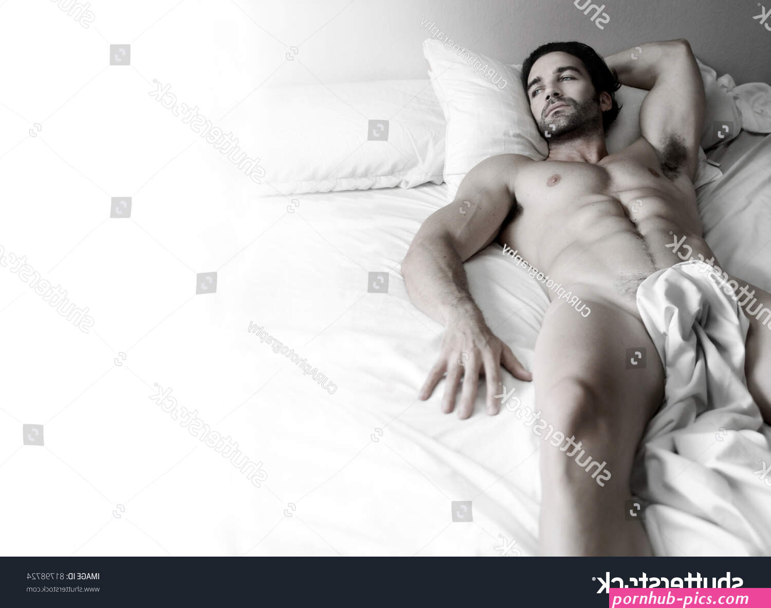 Beautiful Young Nude Muscular Male Model Stock Photo 81798724