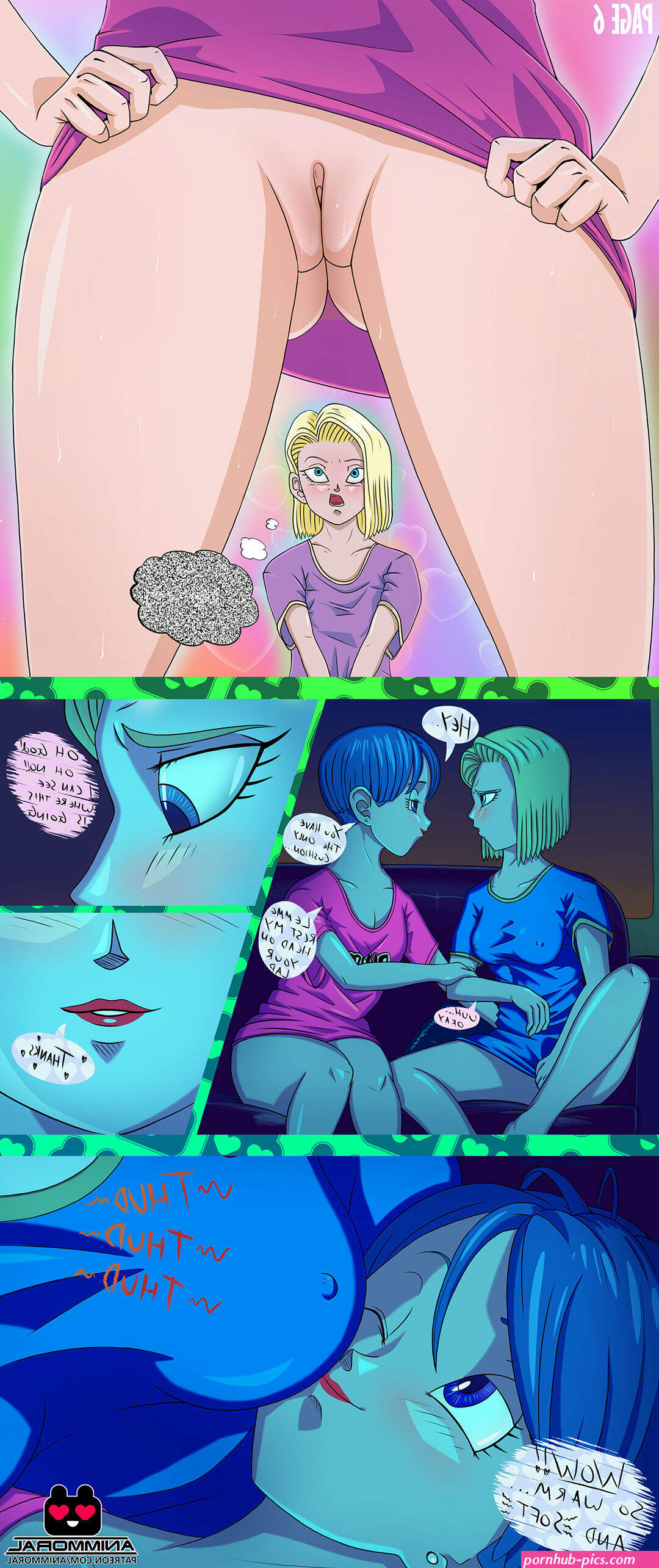 Animmoral Android 18 Bulma Dragon Ball Z Ongoing