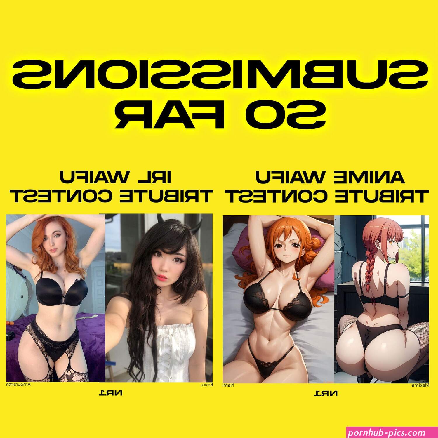 Submissions so far for the IRL ANIME WAIFU TRIBUTE CONTEST...