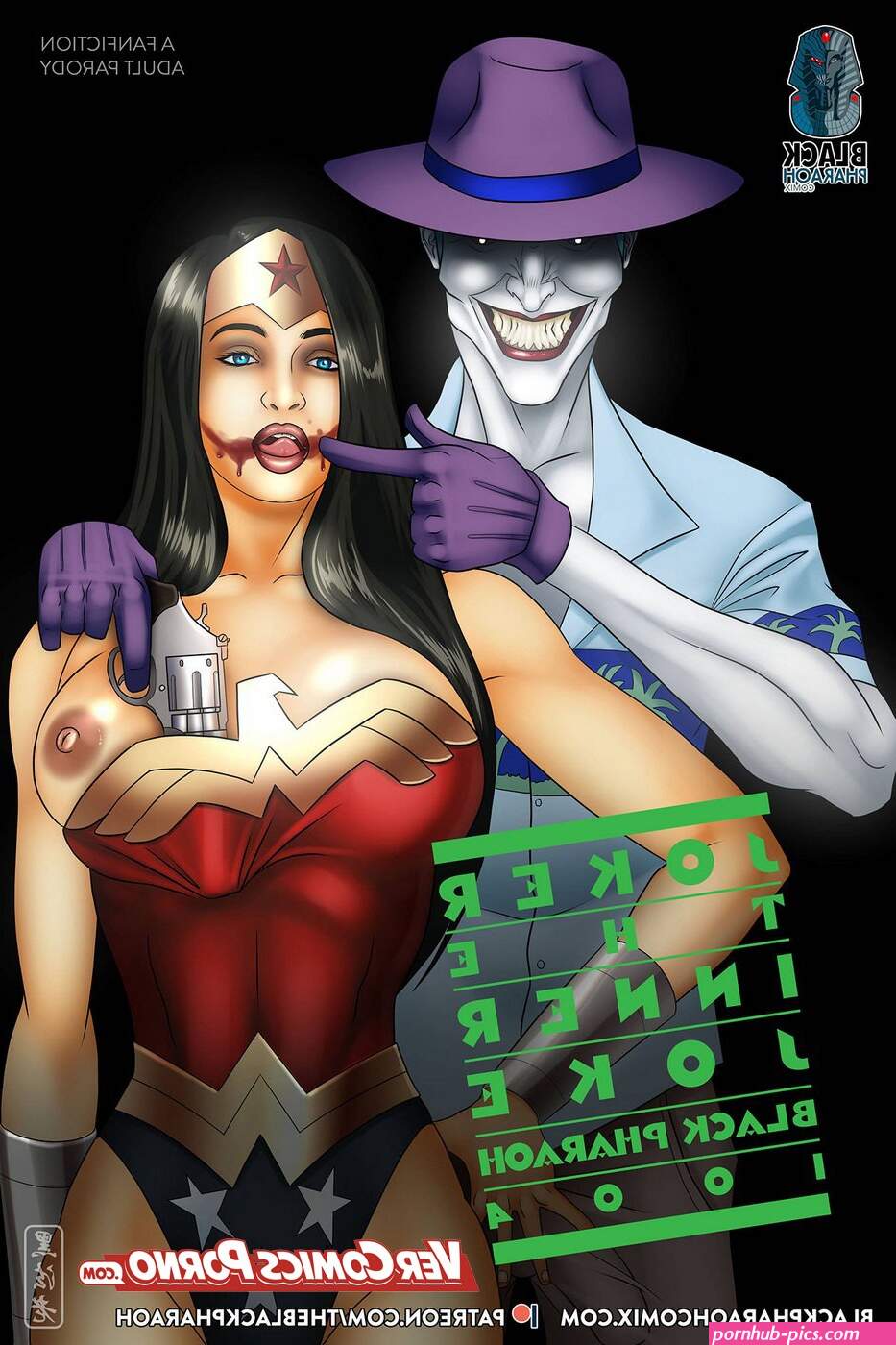 Black Pharaoh: El joker y la mujer maravilla follando sin control