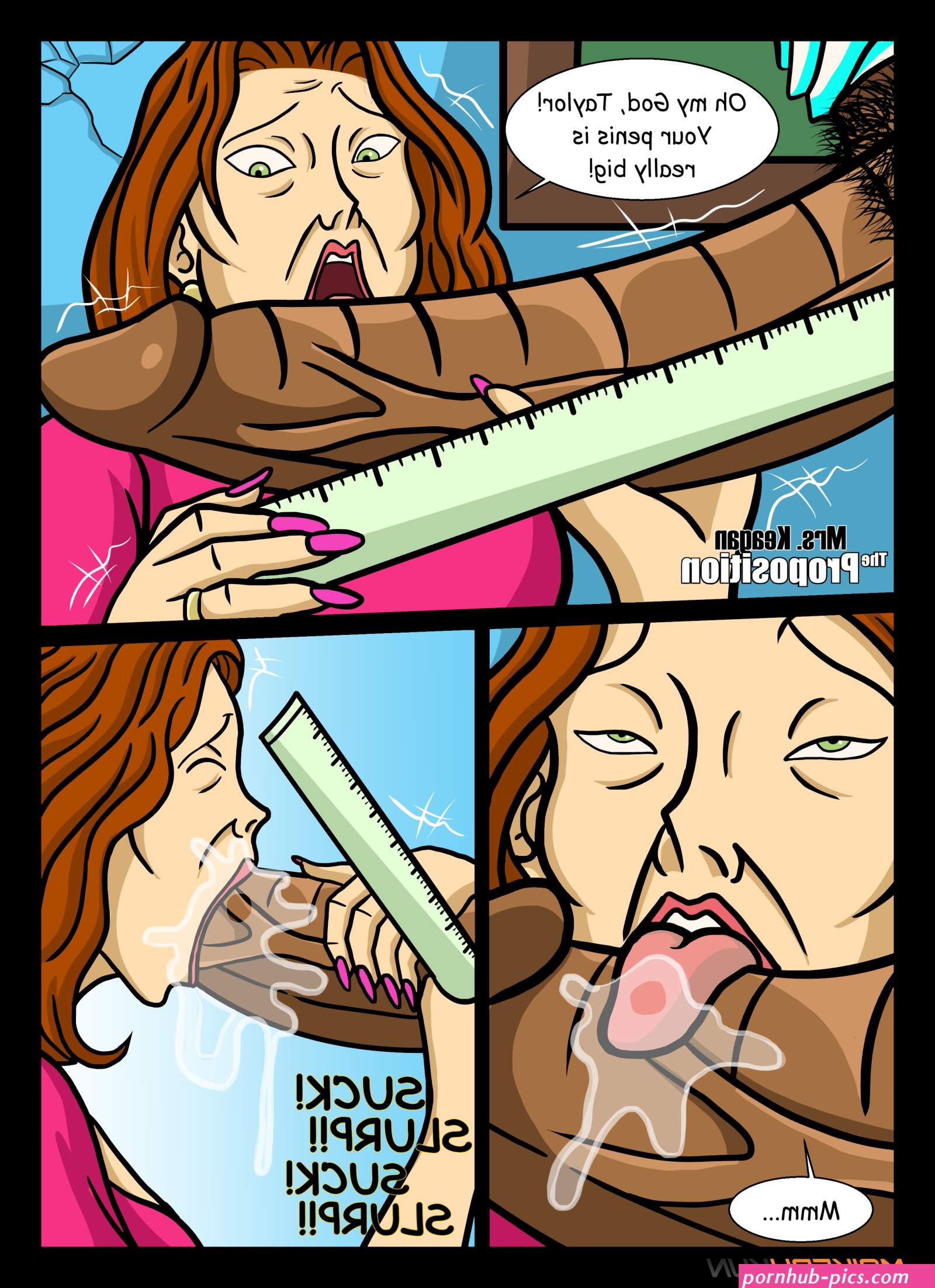Mrs. Keagan measuring giant cock by maikerukun2021 on Newgrounds