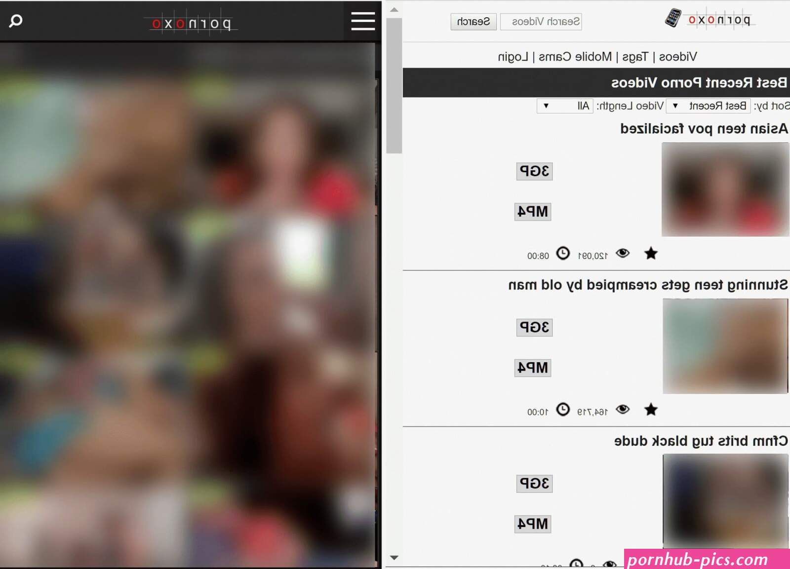 PornXO: Low-bandwidth summary and access link