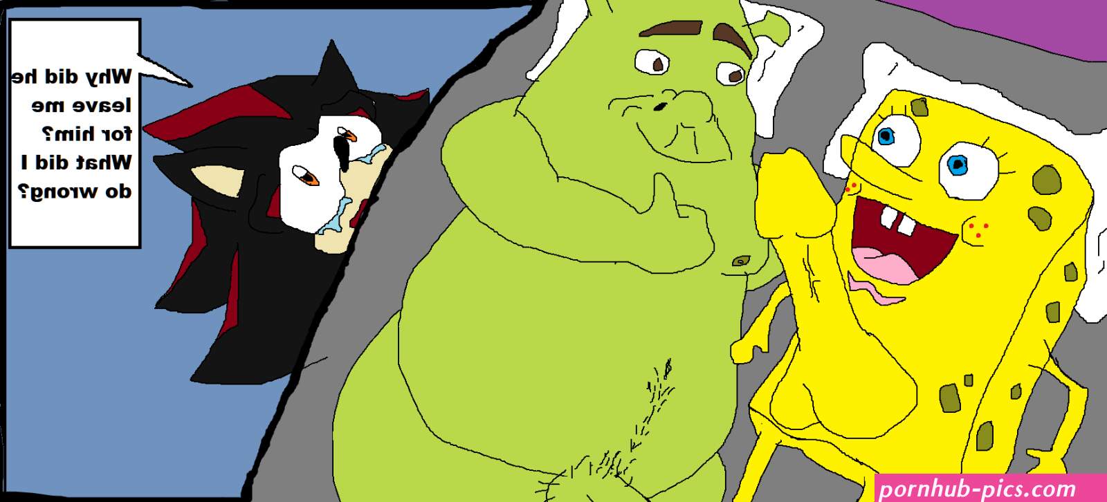Post 4198958: crossover ShadowtheHedgehog Shrek Shrekseries SonictheHedgehogseries SpongeBobSquarePants SpongeBobSquarePantsseries xXxshrekXshadowxXx