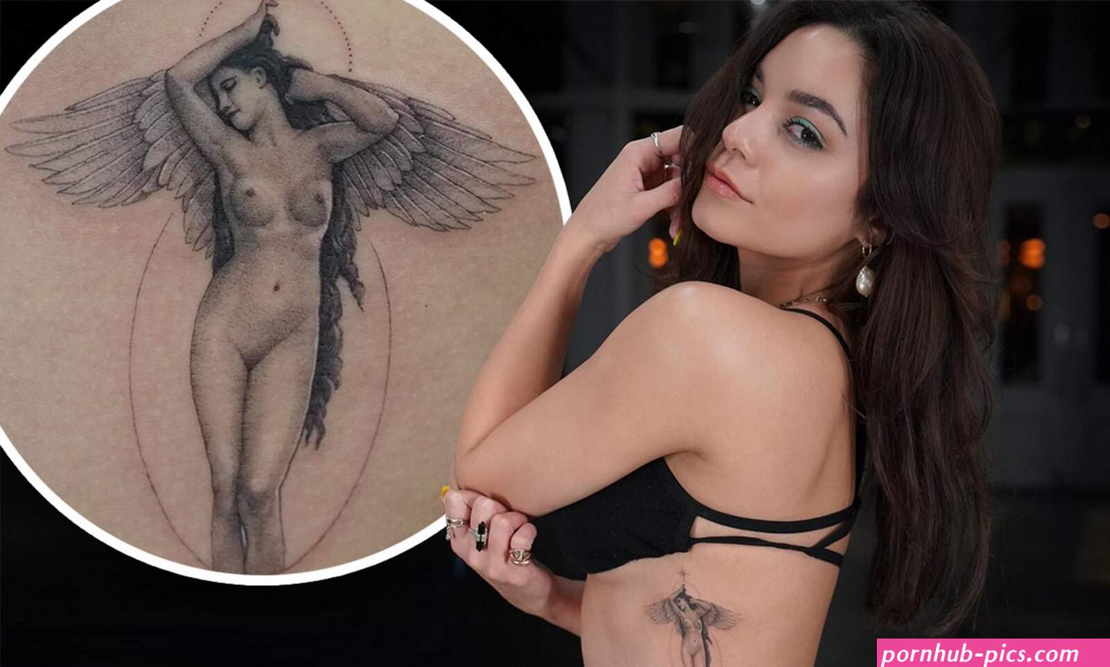 Vanessa Hudgens new tattoo of nude divine feminine angel