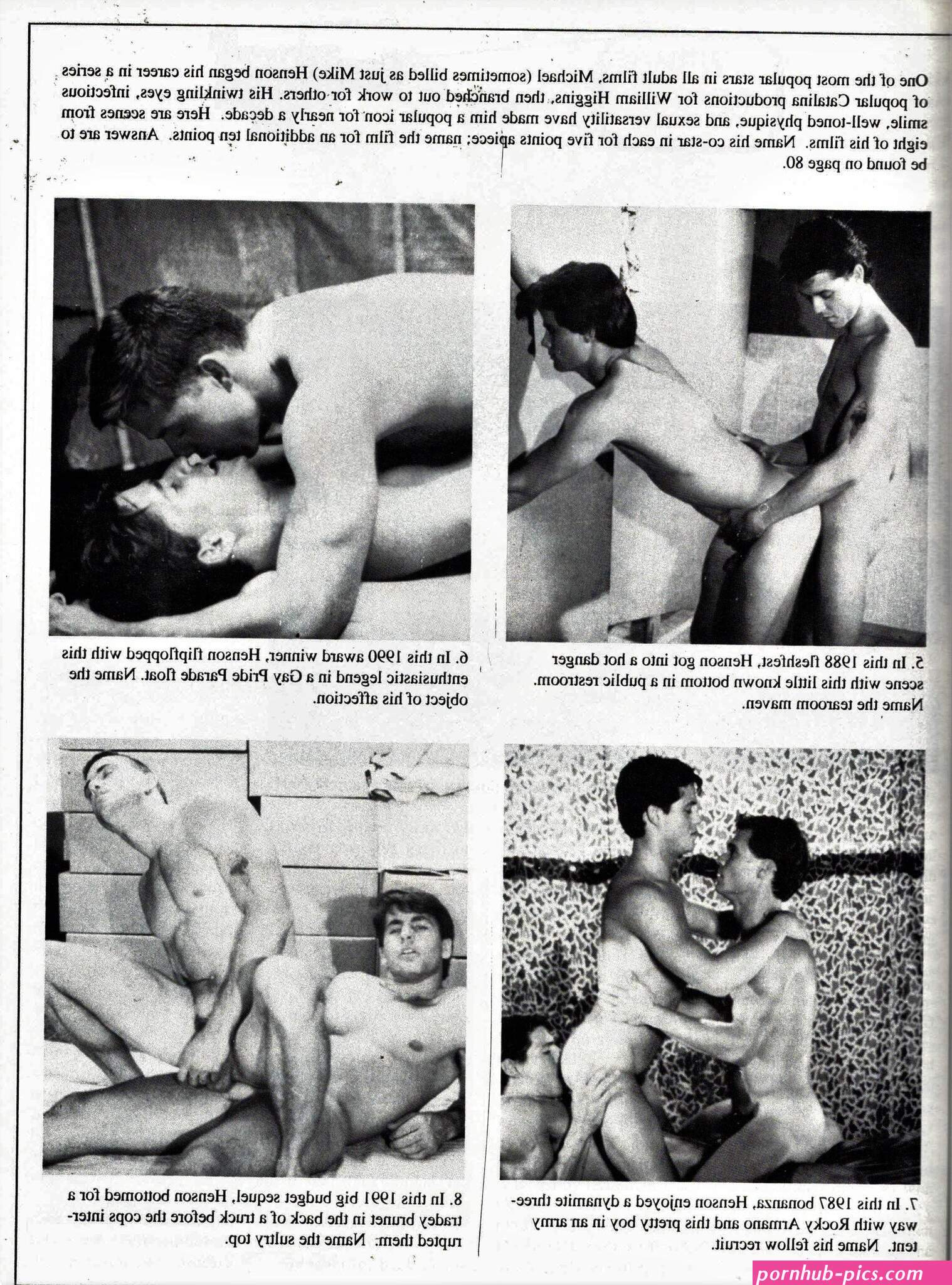 MANSHOTS 1996 April Joey Stefano Steve Maverick Joe Simmons