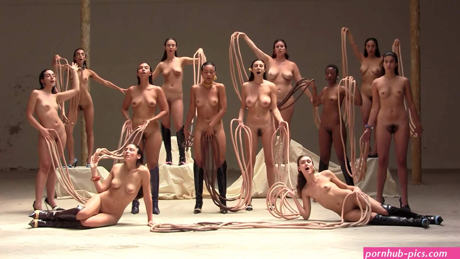 nude on stage