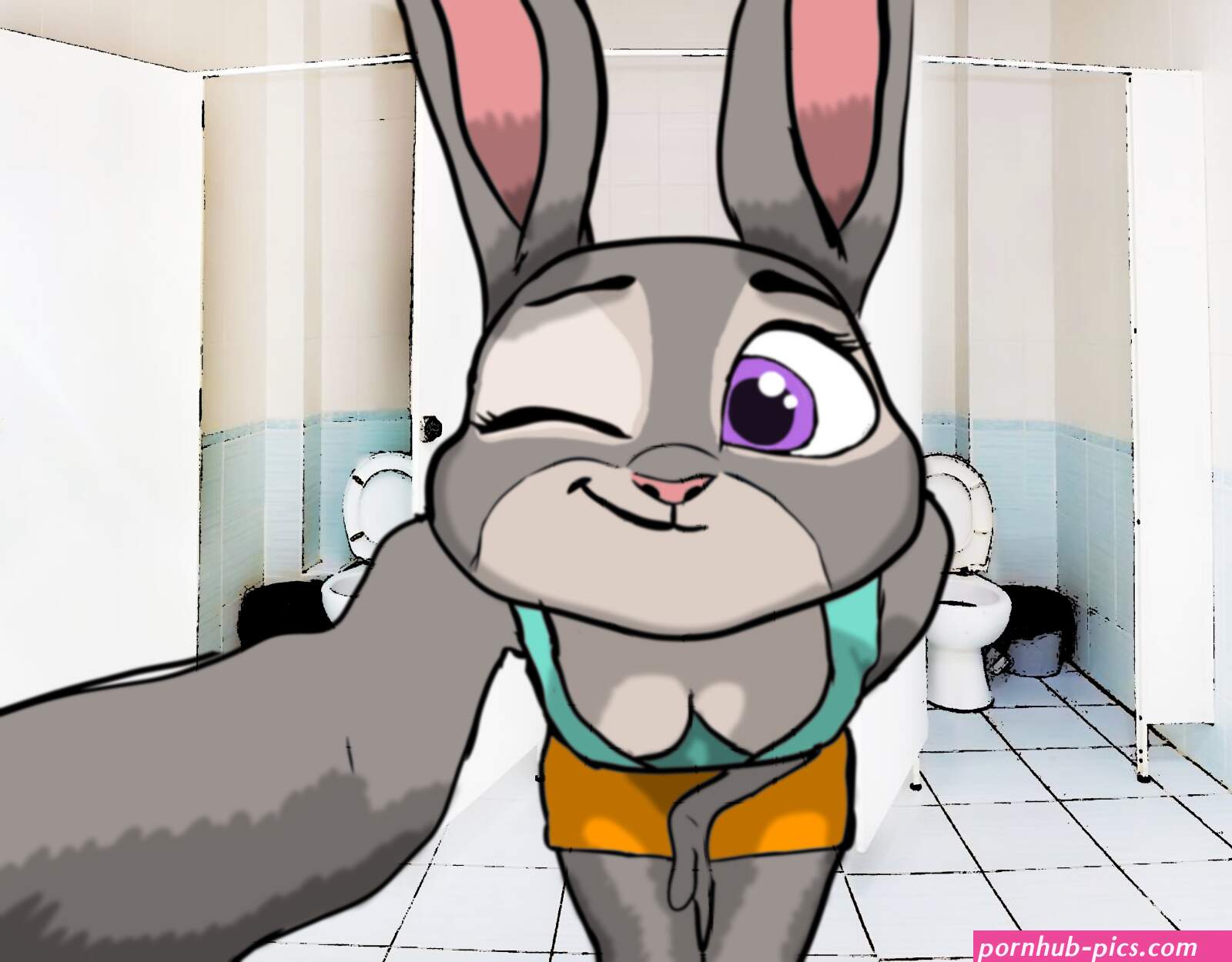Judy Hopps bathroom selfie by Akataja Submission