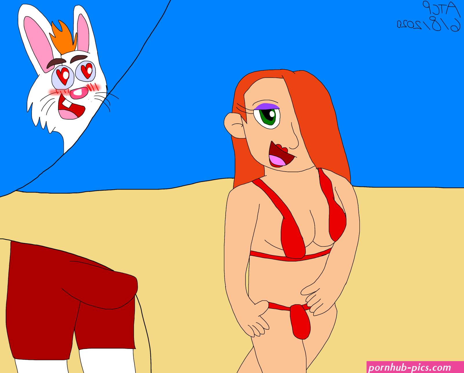 Rule 34: Jessica Rabbit in a sexy bikini by AngelTheCyborgPanda on Newgrounds
