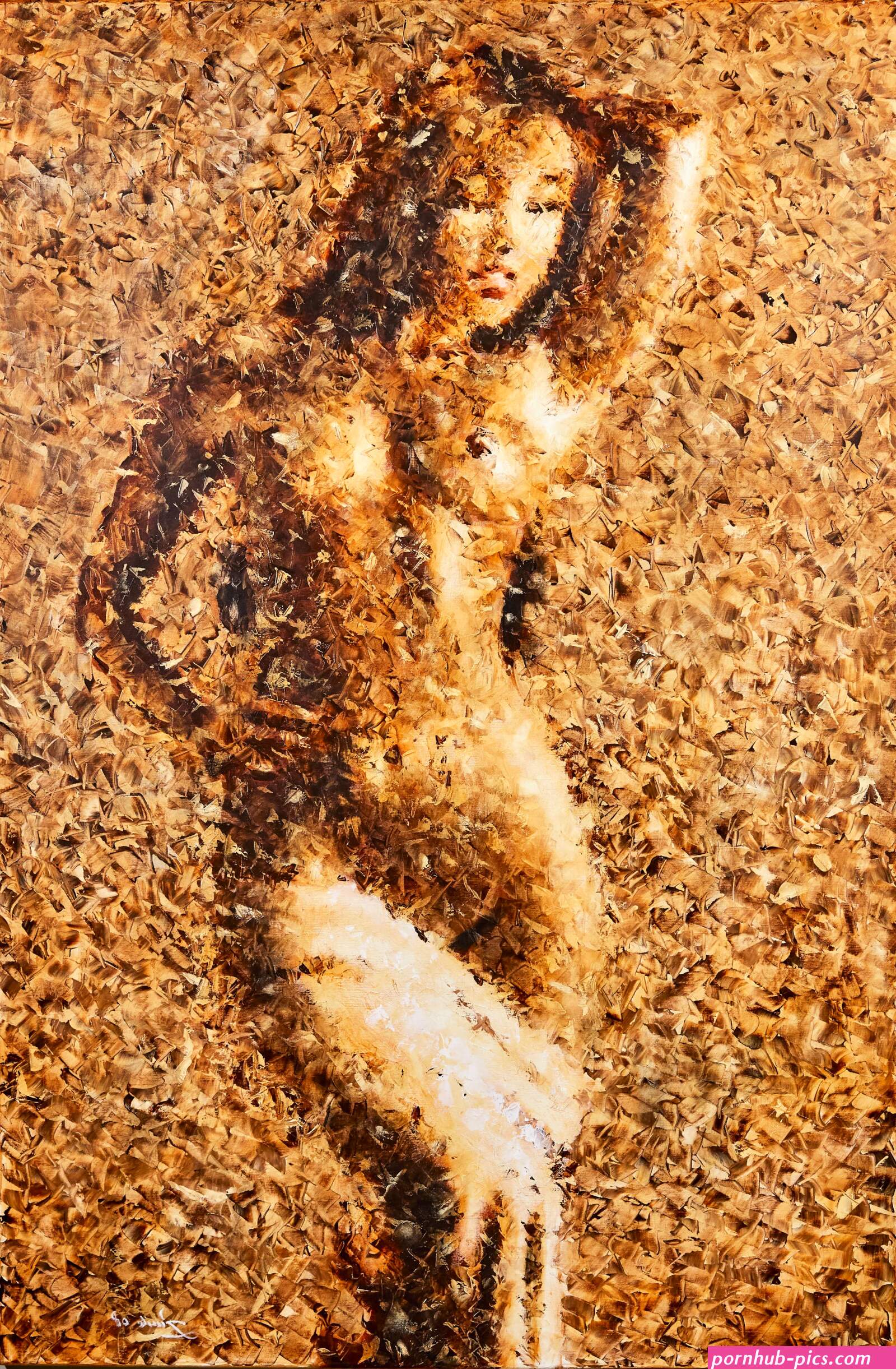 Naked girl by Emile van dalen 1900