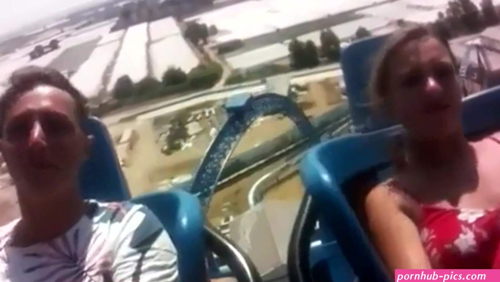 Happy on the roller coaster
