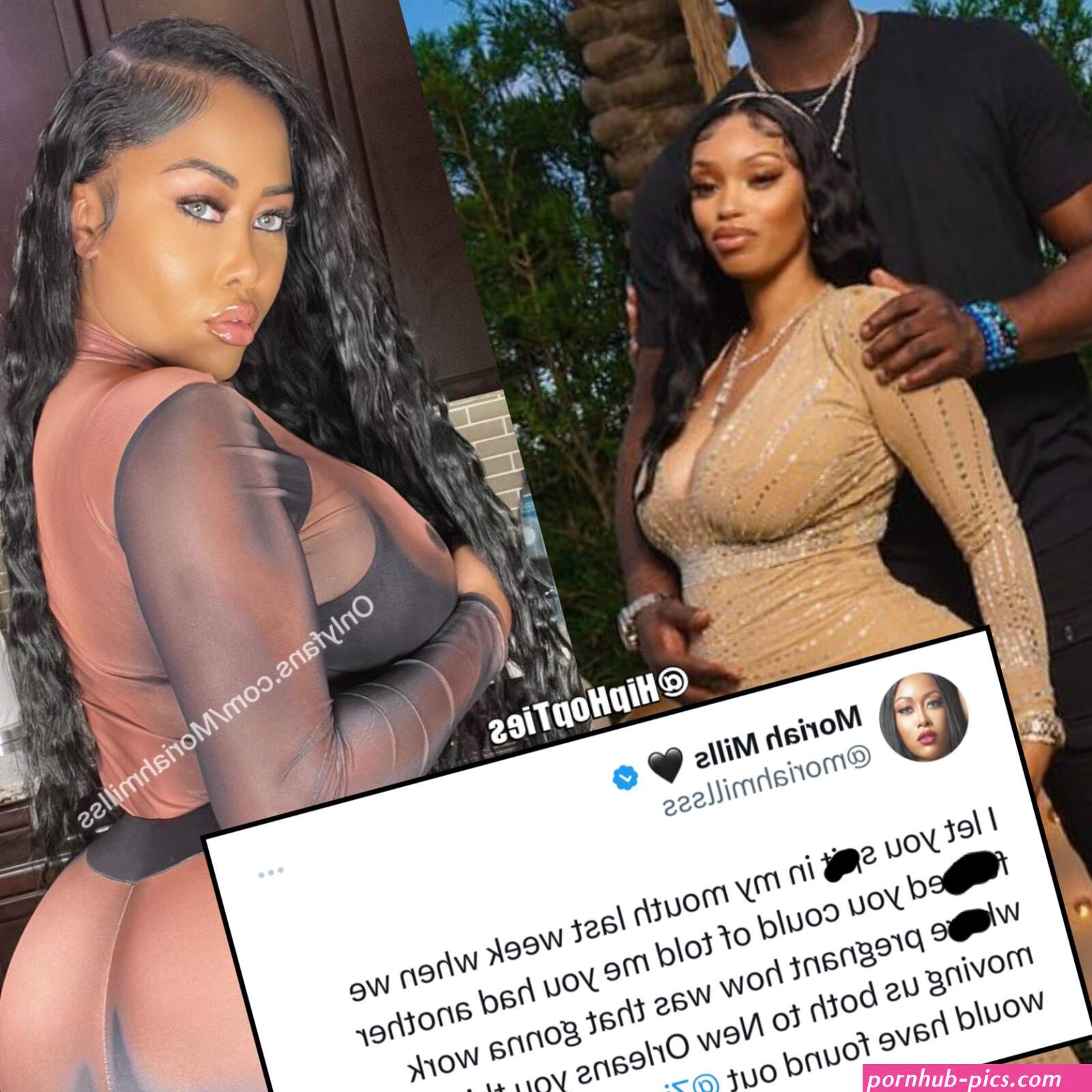Hip Hop Ties on X: Adult film actress Moriah Mills exposes Zion Williamson for cheating on her having a baby with another woman instead of her.