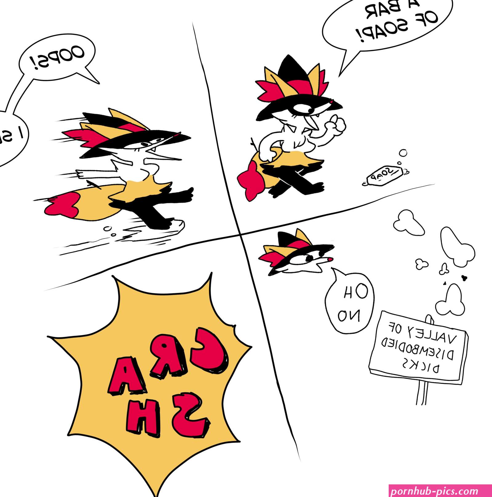 PONPORIO on X: haha braixen is a fucking idiot furry pokemon