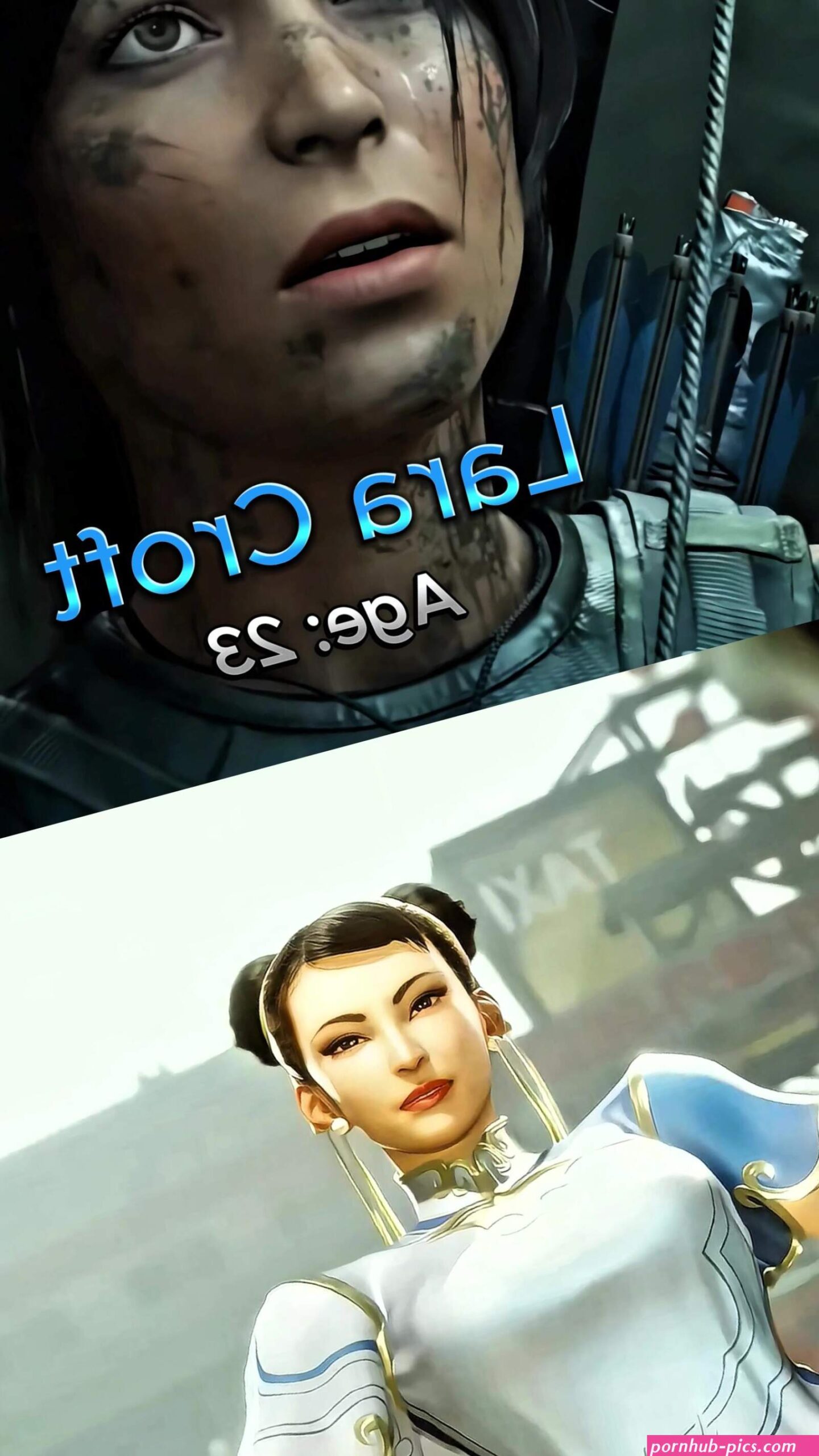 Lara Croft vs Chun Li The Wheel