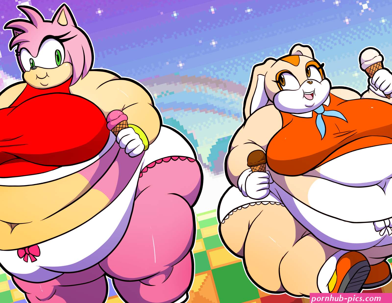 Ample Amy and Chunky Cream by roxas617 on DeviantArt