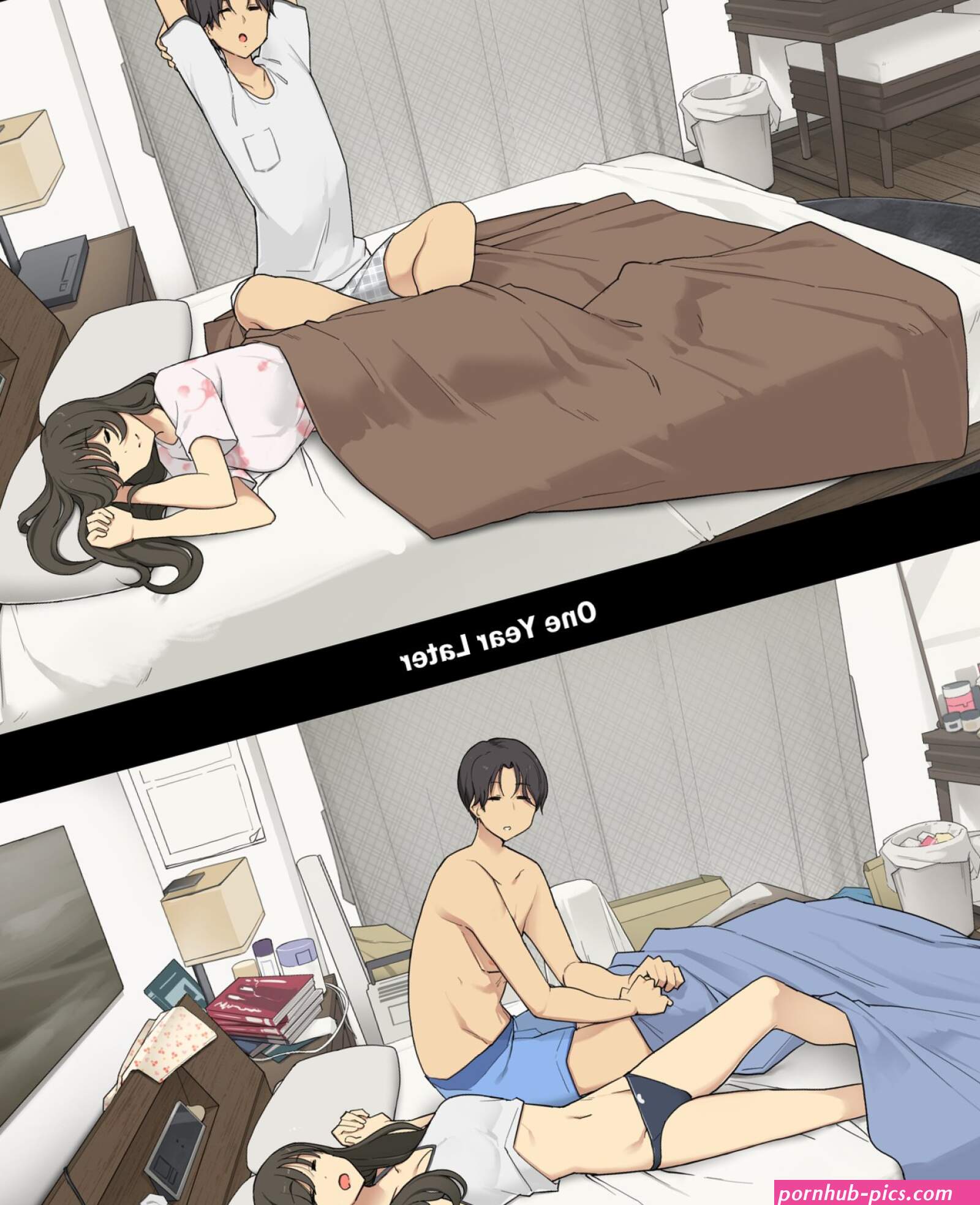 Dousei Seikatsu Ikkagetsume to Ichinen Ato Asaokite kara Shuushin made no Hikaku