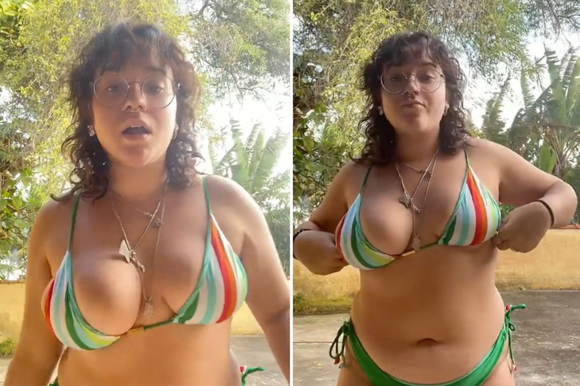 Im a big girl with lopsided breasts I love to show them off in a bikini