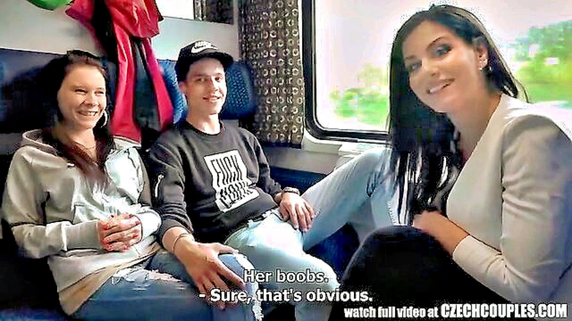 Amateur Czech Orgy On A Public Train
