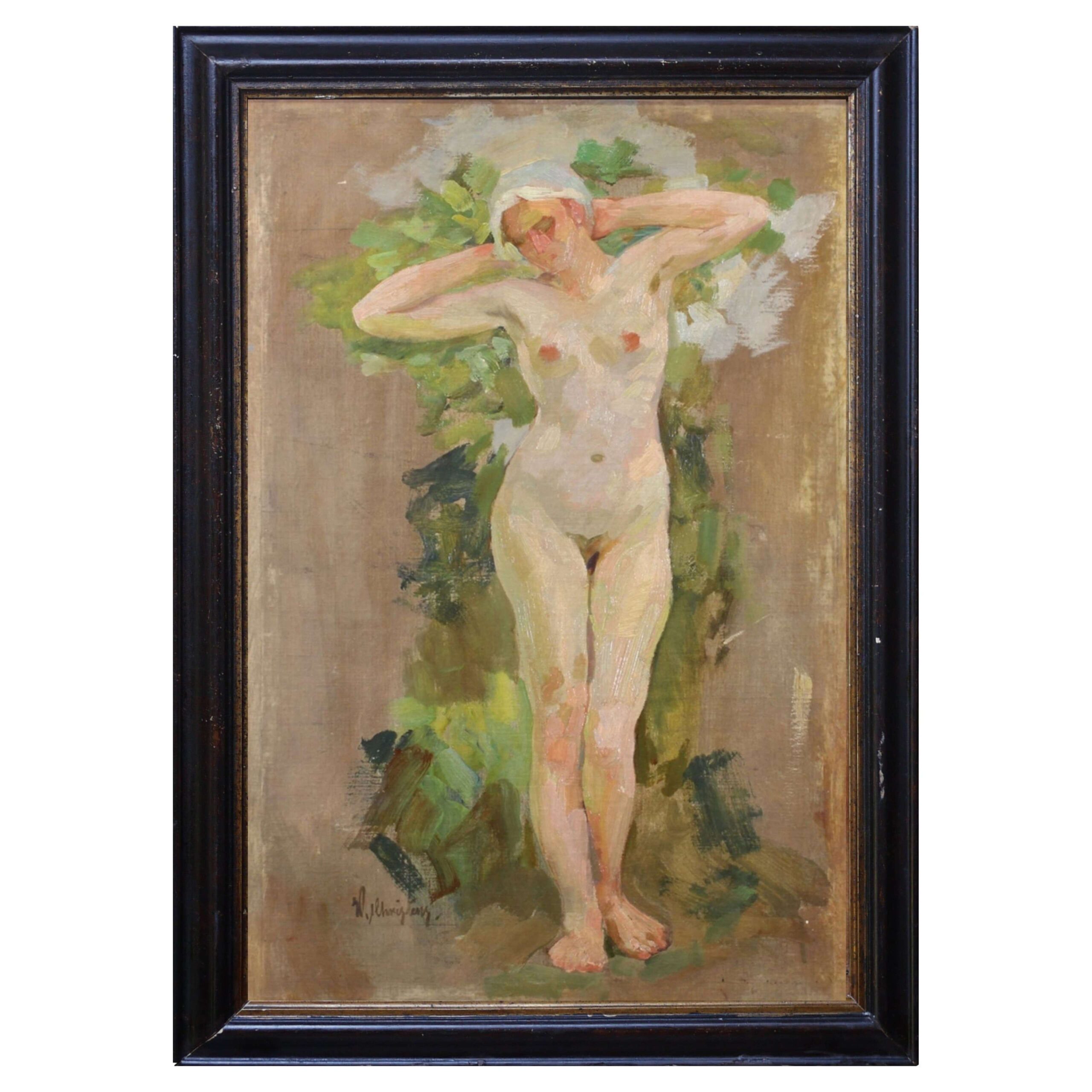 Nude Painting Wilhelm Christens 1930s in Nude paintings