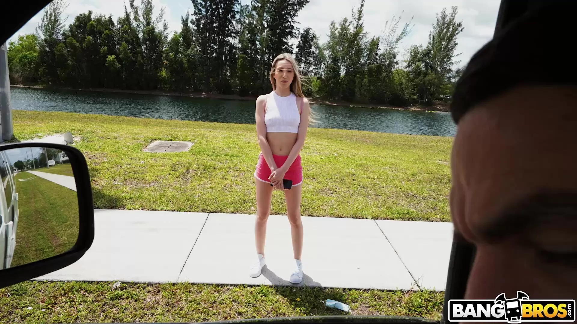 Cute Slim Blonde Gets In the Bang Bus To Enjoy Gonzo Fucking For Money
