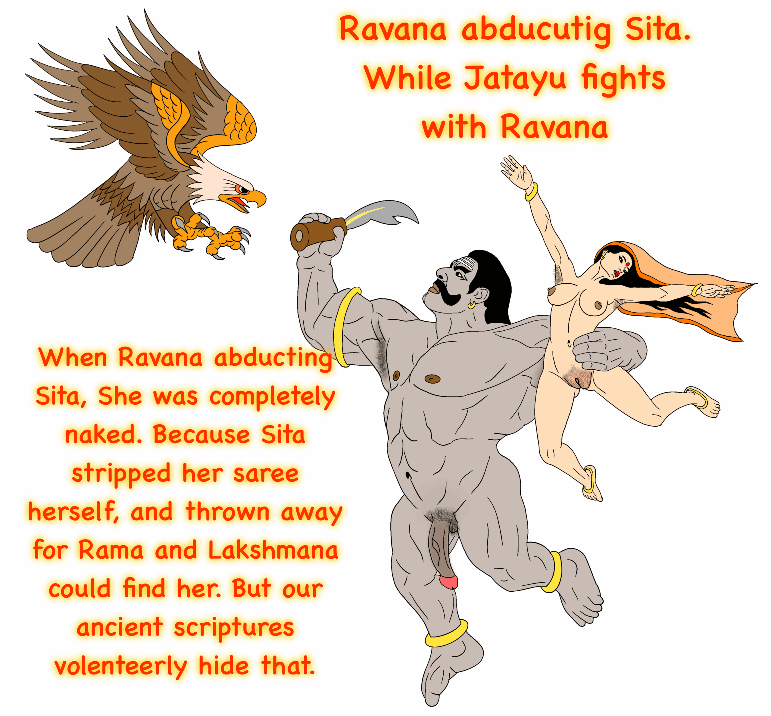 Ravana Sita Jatayu naked