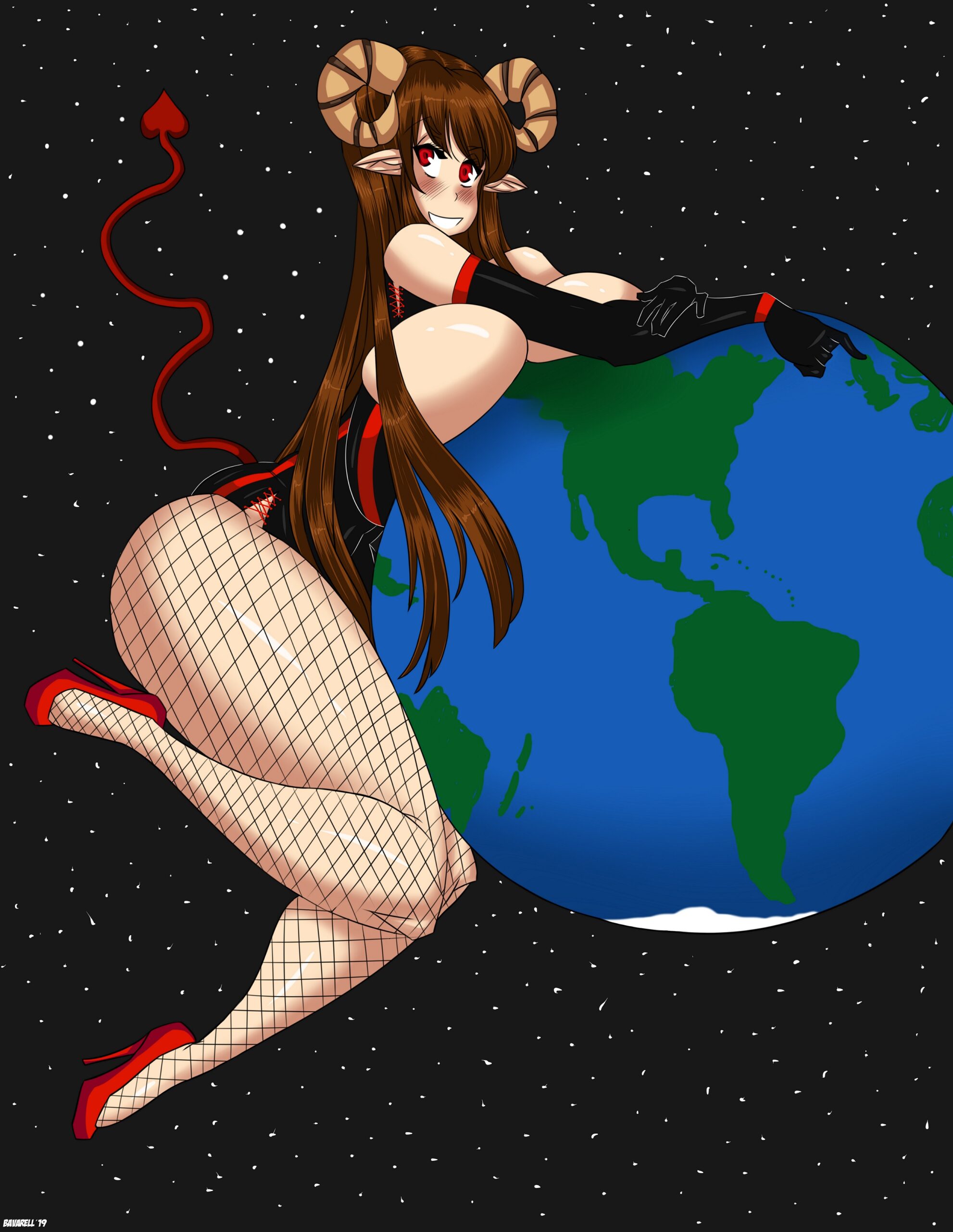 Commission! Giant Sexy Succubus! by Bavarell on Newgrounds