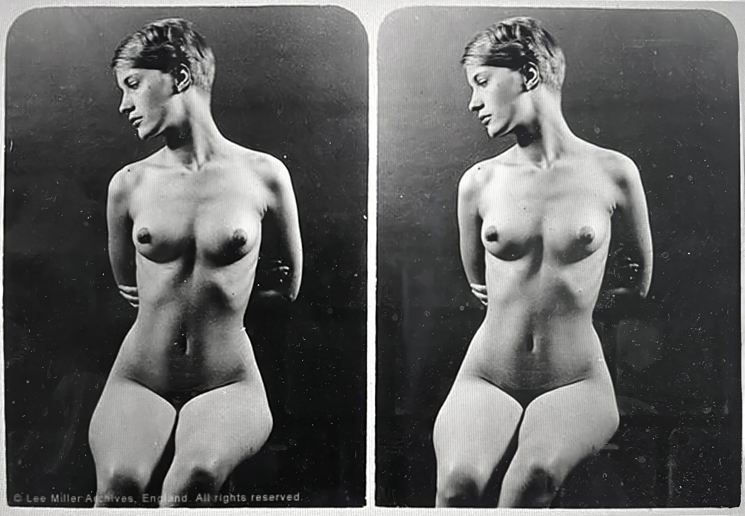 Lee Miller growing up nude along the Hudson River