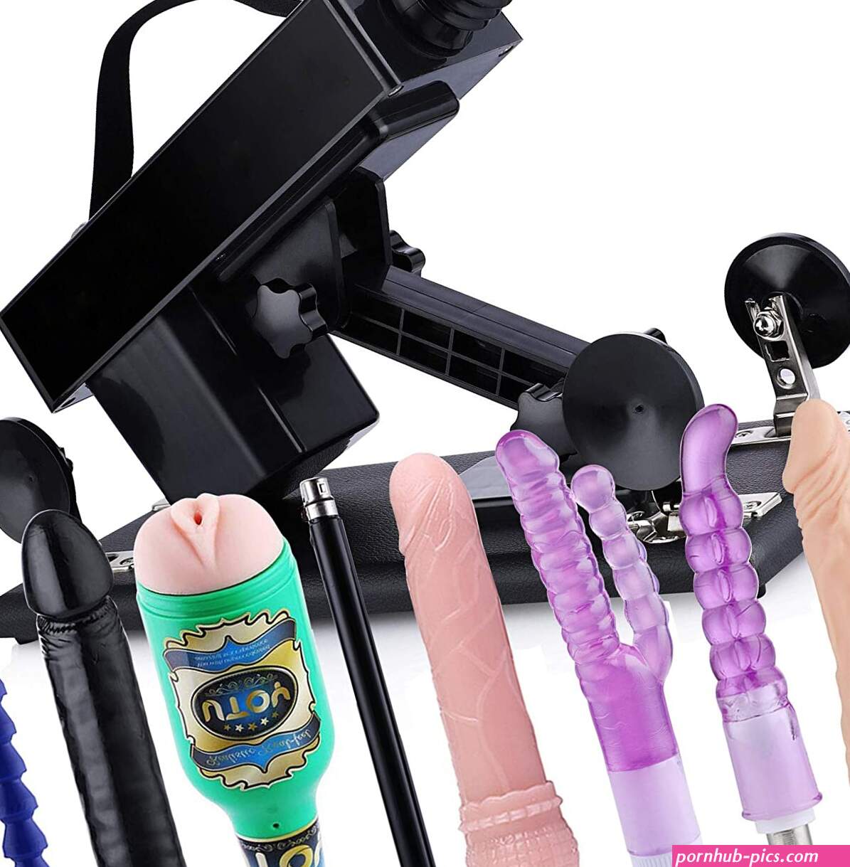 Krachtige Stotende Seks Machine met 8 Dildos