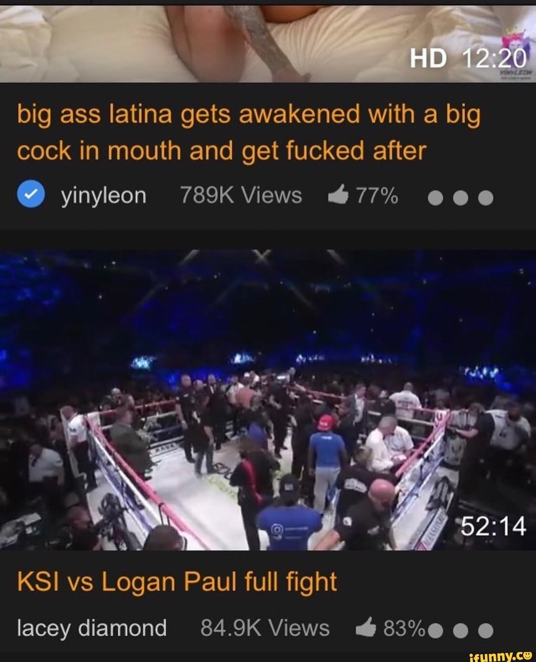 Big ass latina gets awakened with a big cock in mouth and get fucked after. yinyleon 789K Views 77 o o o Iacey diamond 84.9K Views 83. o O