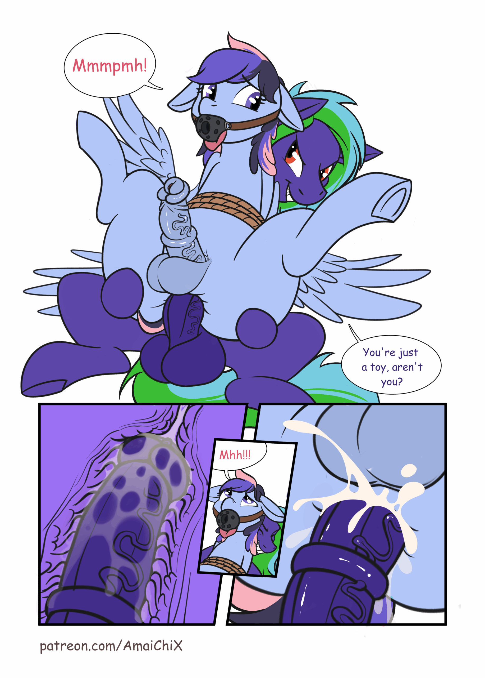 Tied Up YCH Comic by AmaiChiX Submission