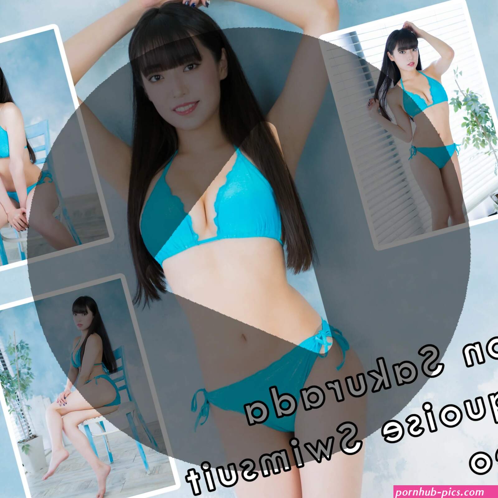 Anon Sakurada Turquoise Swimsuit Gravure Video Digital