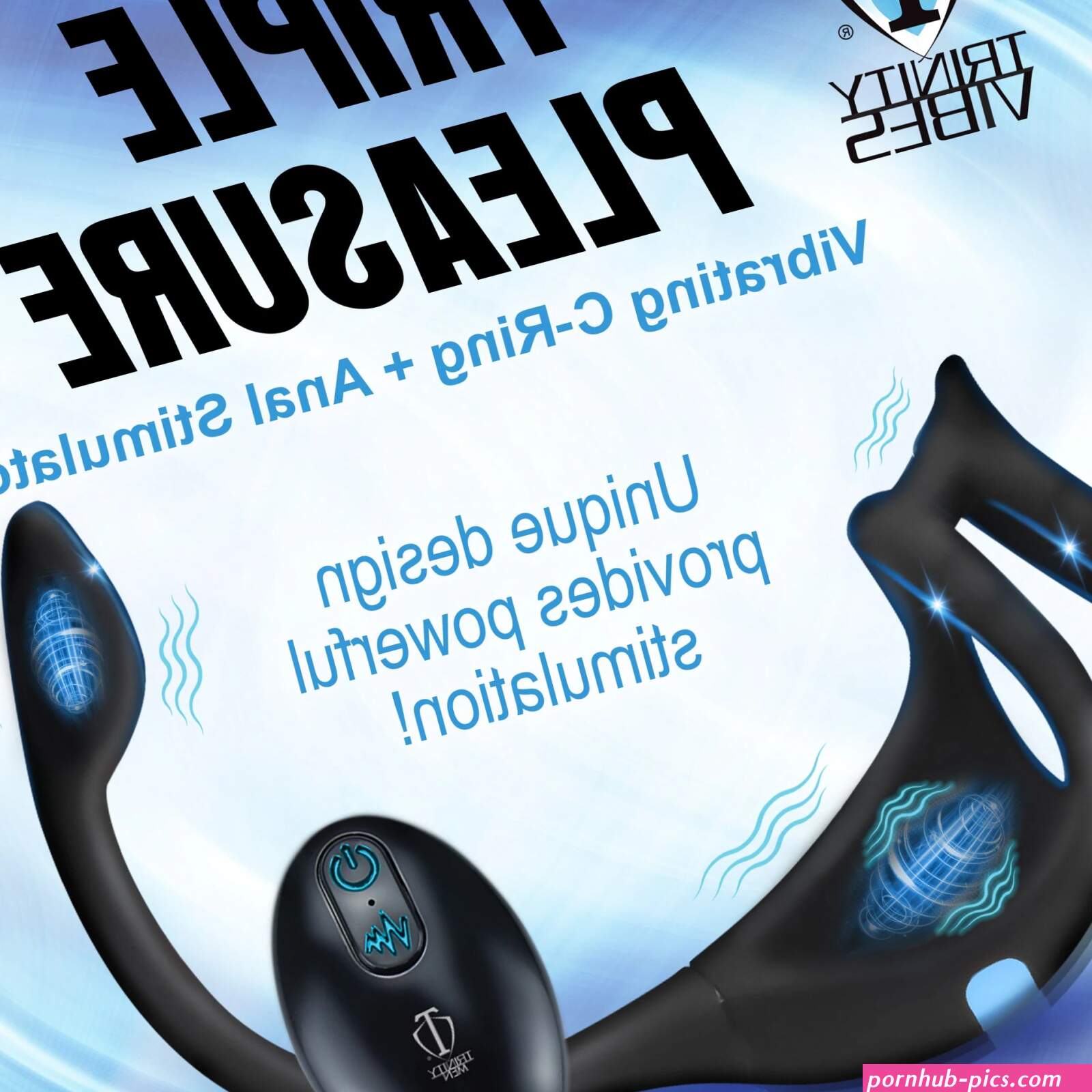 Vibrating Silicone Cock Ring and Anal Stimulator