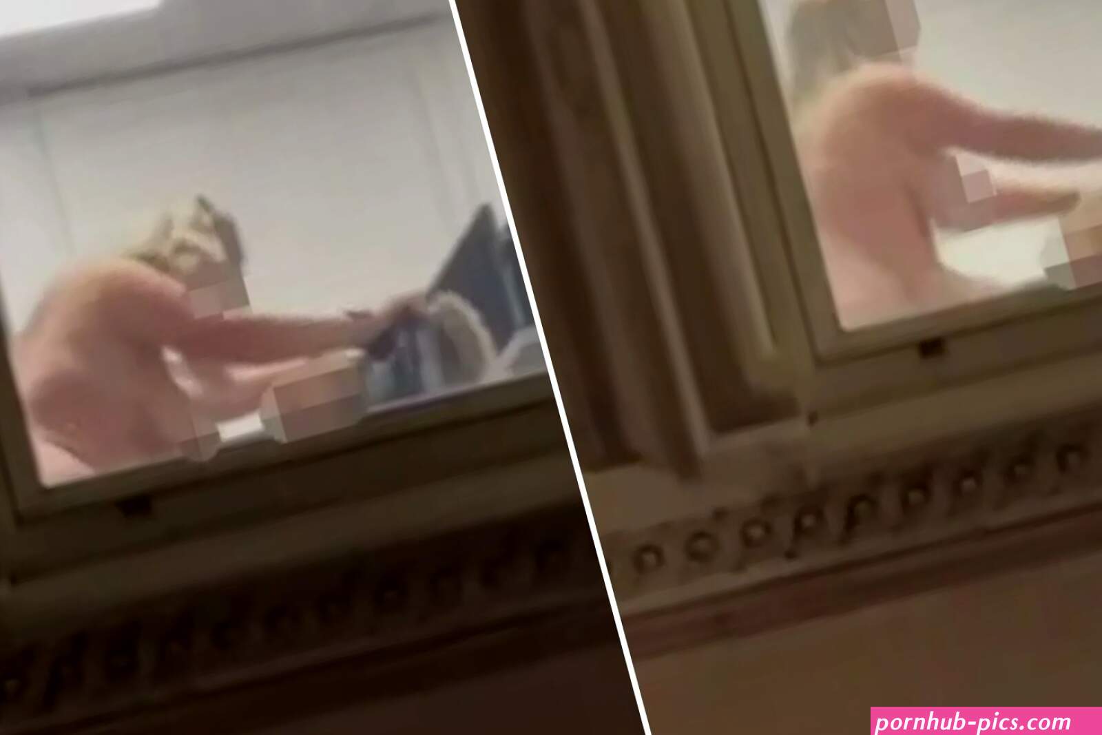 Shocking moment randy couple are caught having SEX in central London office