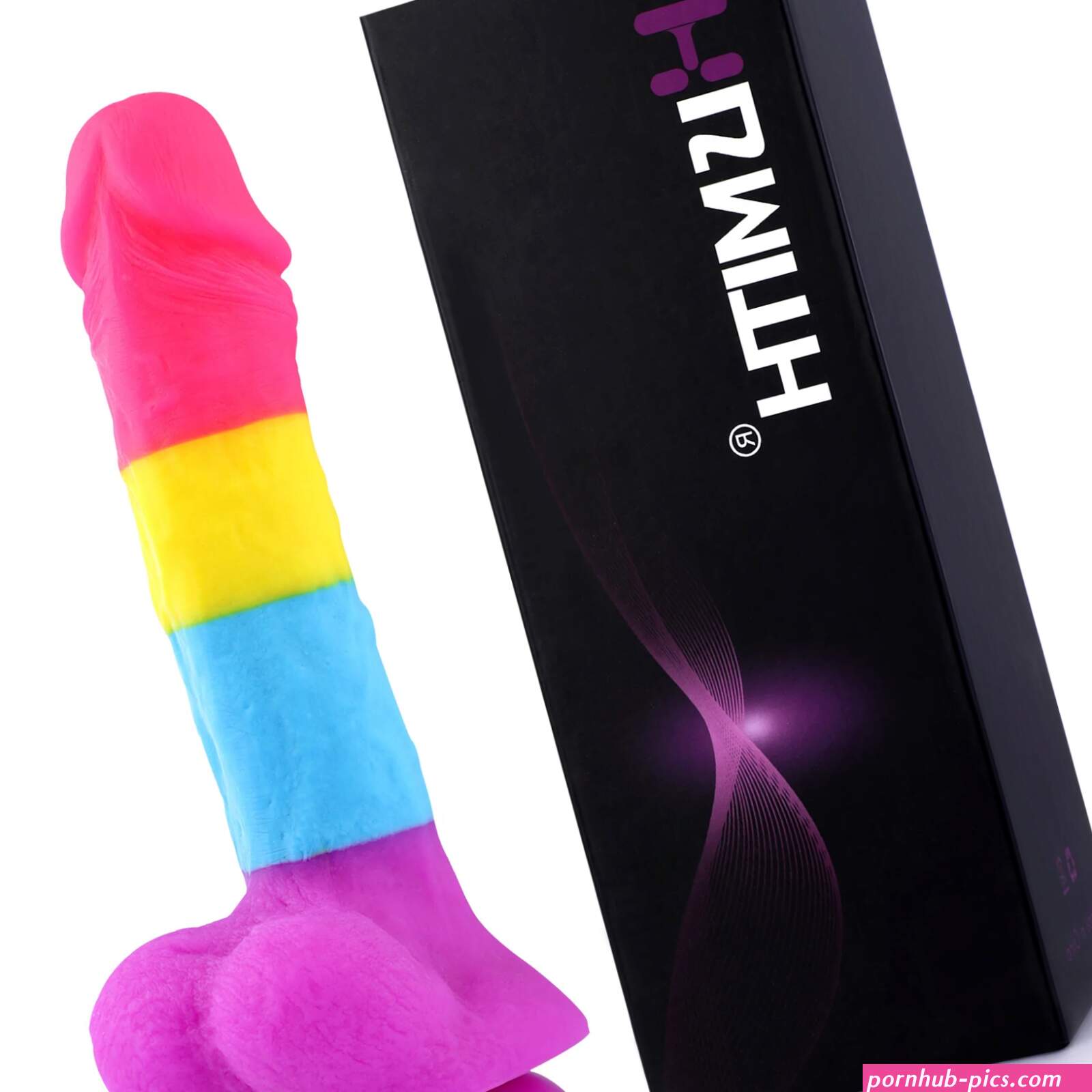 Pride Rainbow Zuignap Dildo 22 cm