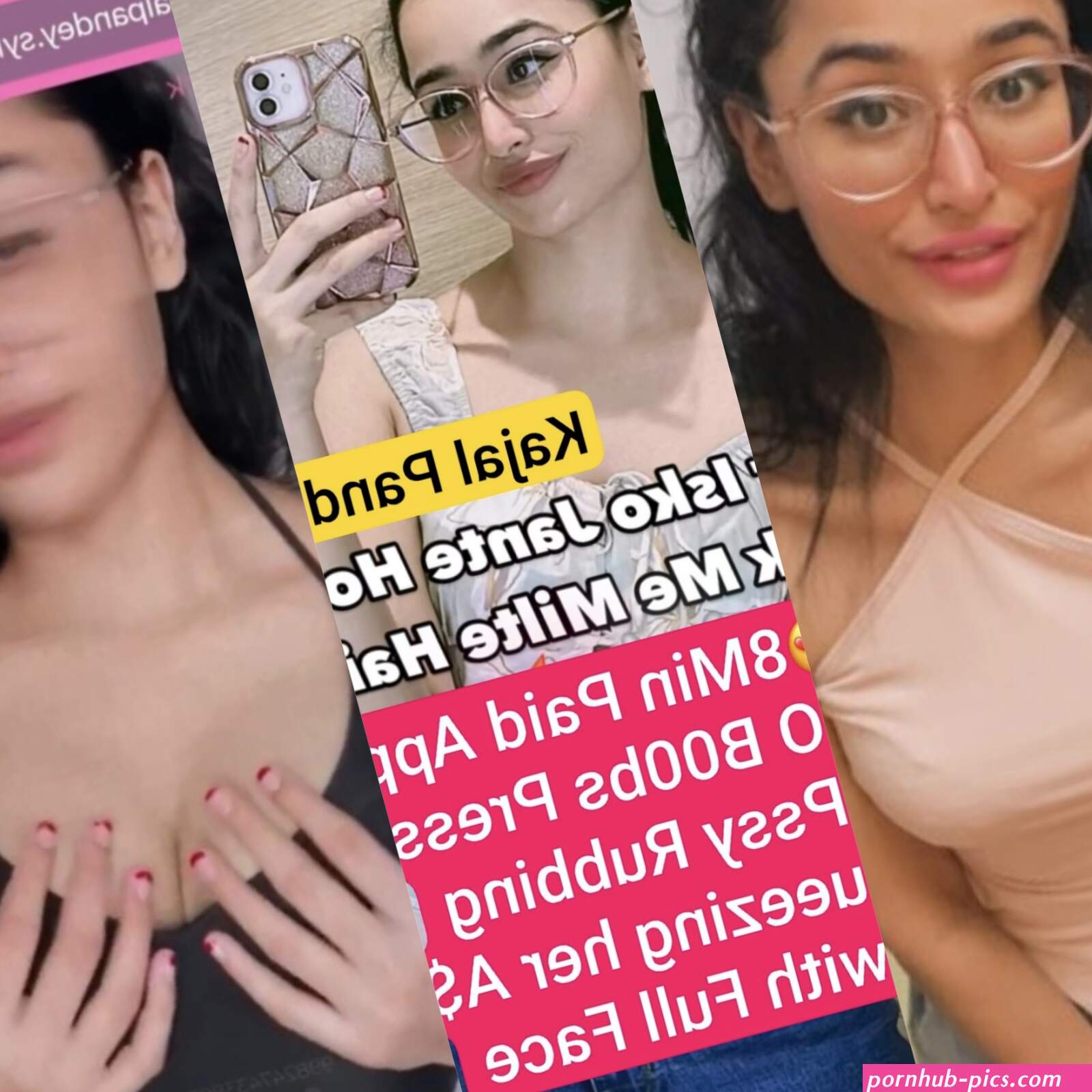 KAJAL PANDEY Instagram Influencer Boobs Pressing Pussy Rubbing Nude