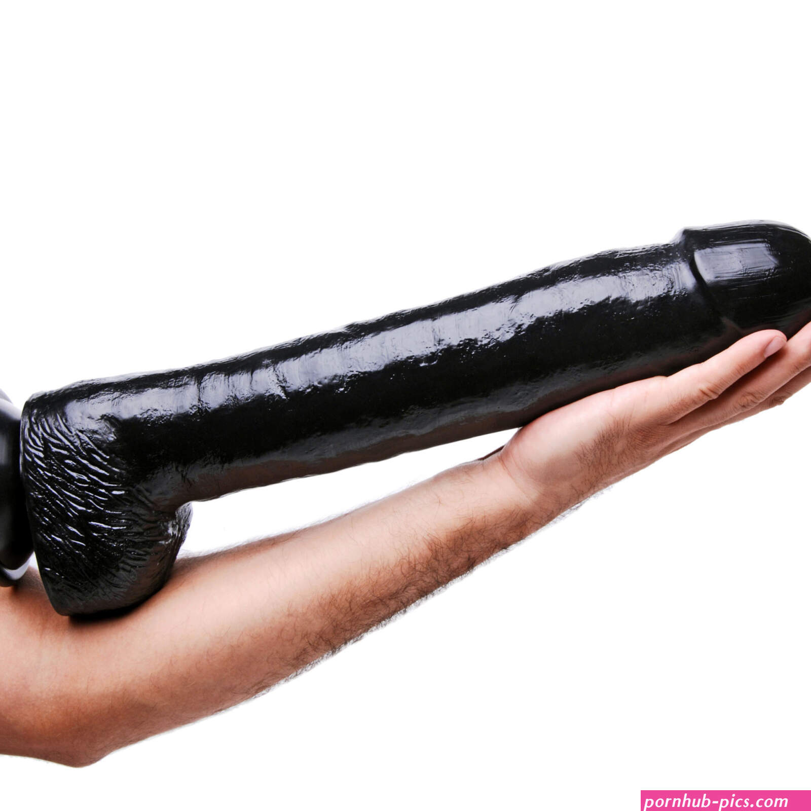 17 Black Realistic Dildo Monster Cock Large Dong Suction Cup Adult Sex Toy