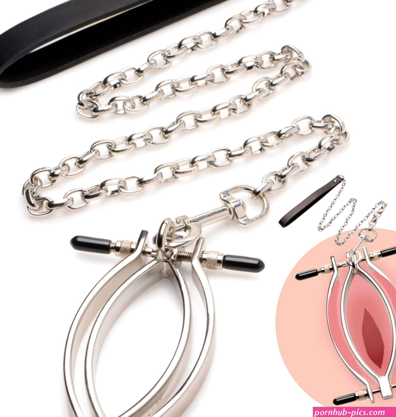 Pussy Tugger Adjustable Vagina Clamp With Chain : Amazon.nl: Health Personal Care