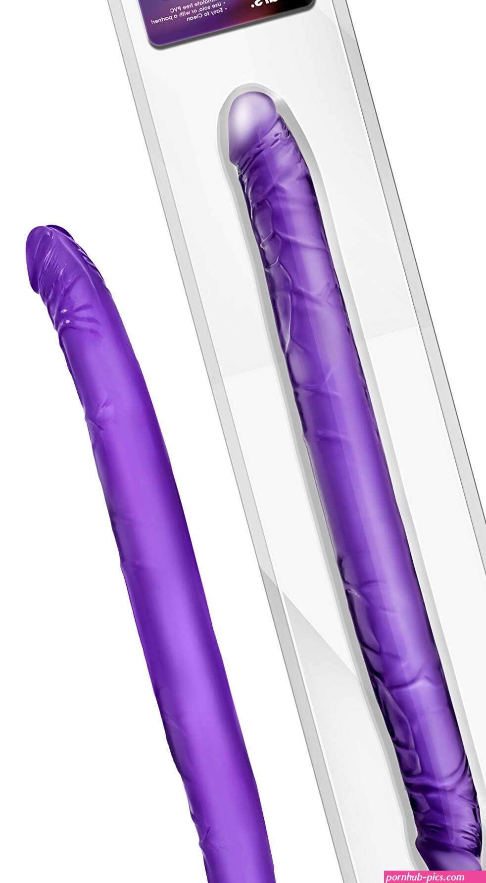: Blush B Yours 16 Long Realistic Double Dildo 1.5 Wide Soft Flexible Anal Vaginal Cock Sex Toy for Double Penetration Pleasure Dual-End Adult Sex Toy Penis for Couples and Partner