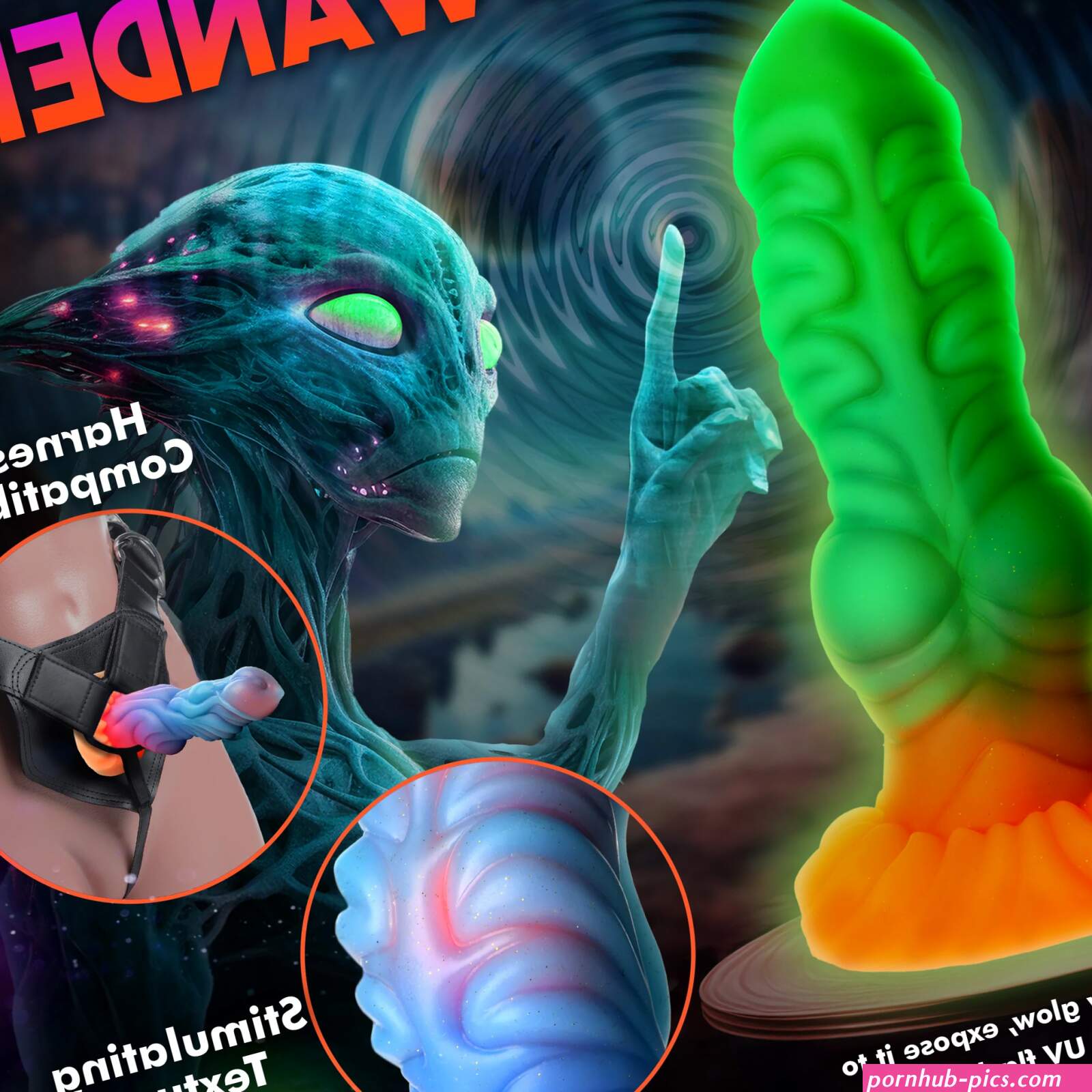 Alien Breeder Glow-In-The-Dark Dildo