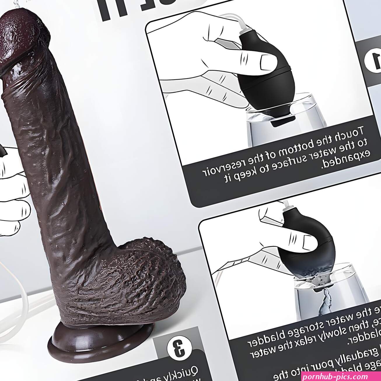 : Dildos Squirting Dildo Ejaculating Toy 8.5inch Realistic Dildos Soft Feel Like Real Skin Silicone Anal Dildo with Strong Suction Cup for G Spot Anal Play Adult Sex Toys for WomenBrown