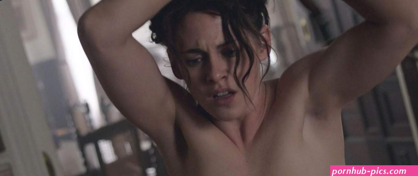 Kristen Stewart shares steamy lesbian kiss with Chloe Sevigny in topless scenes from new thriller Lizzie