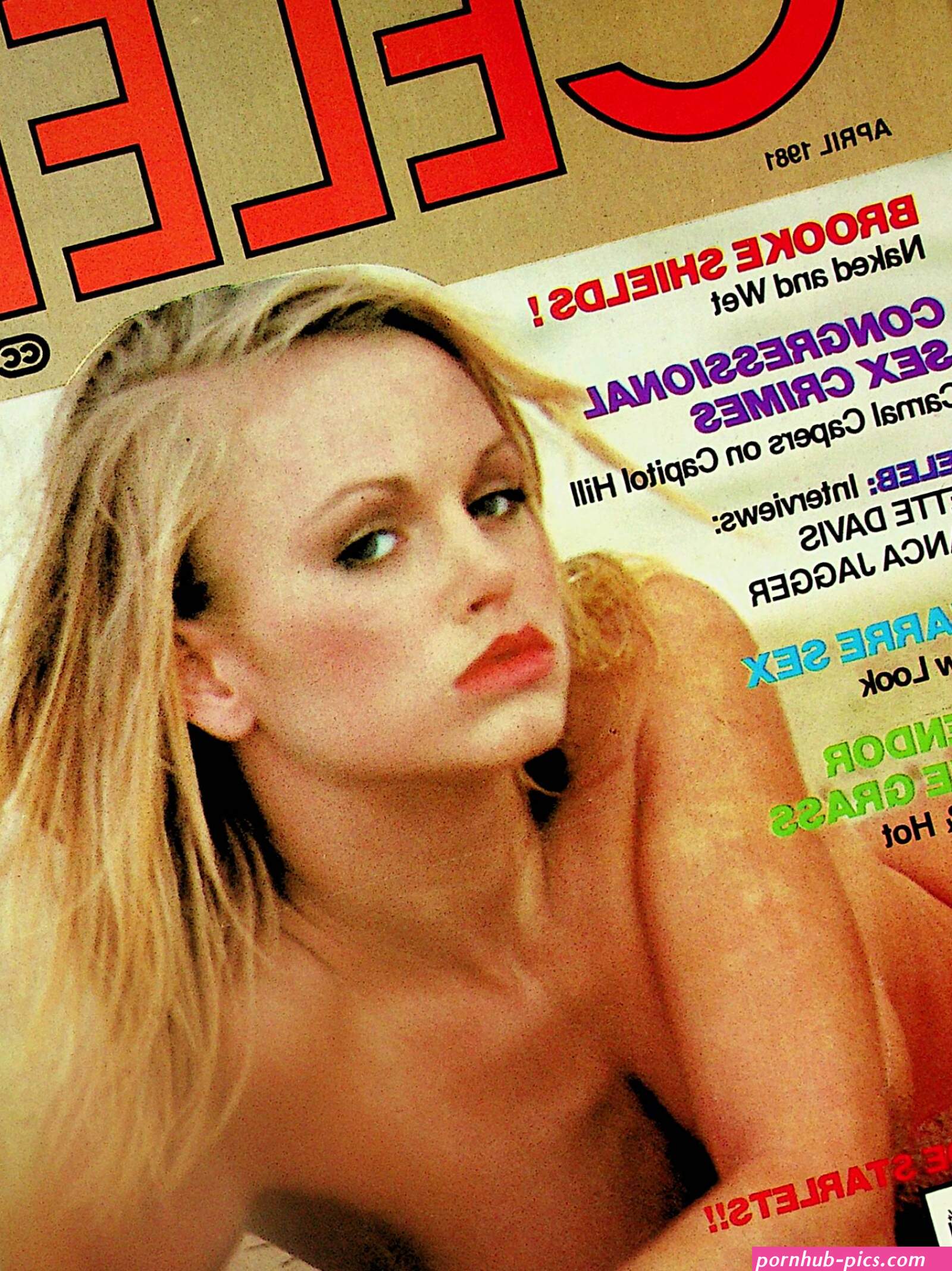 Celeb Magazine Brooke Shields Nude! Bette Davis Bianca Jagger Inte