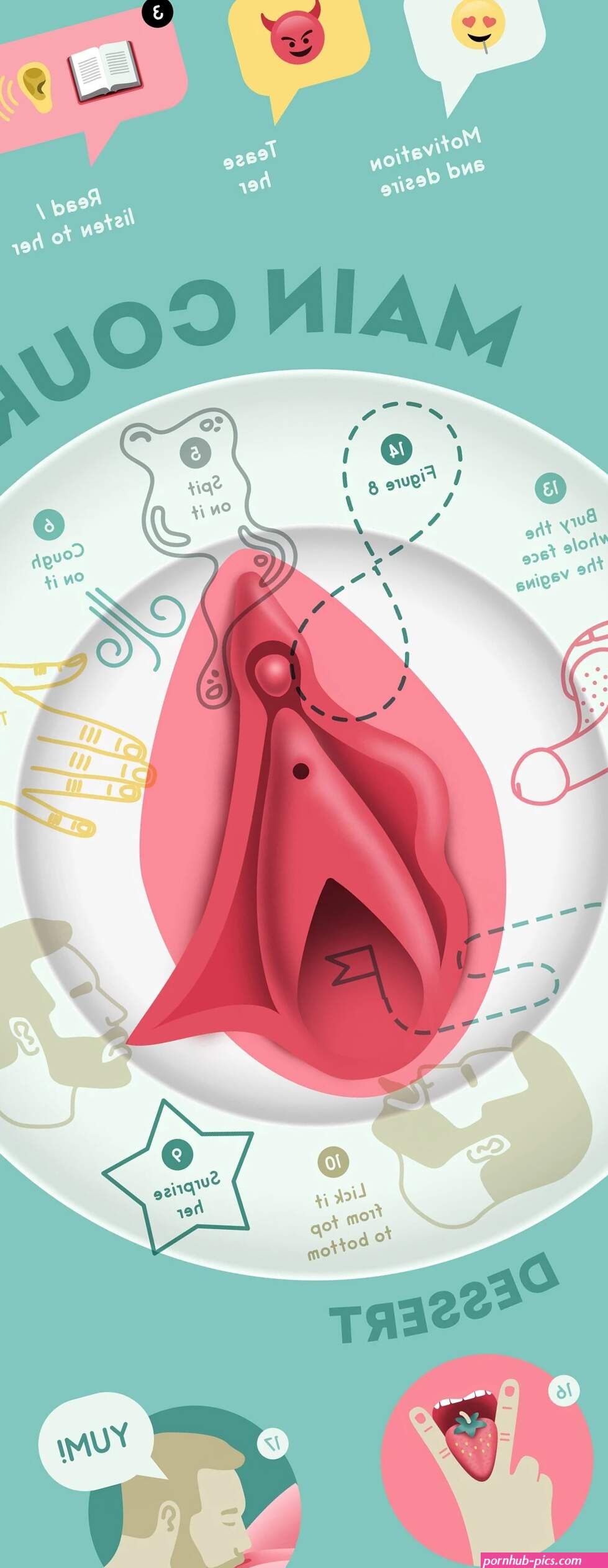 19 Tips How To Eat Pussy From Pornstars Infographic