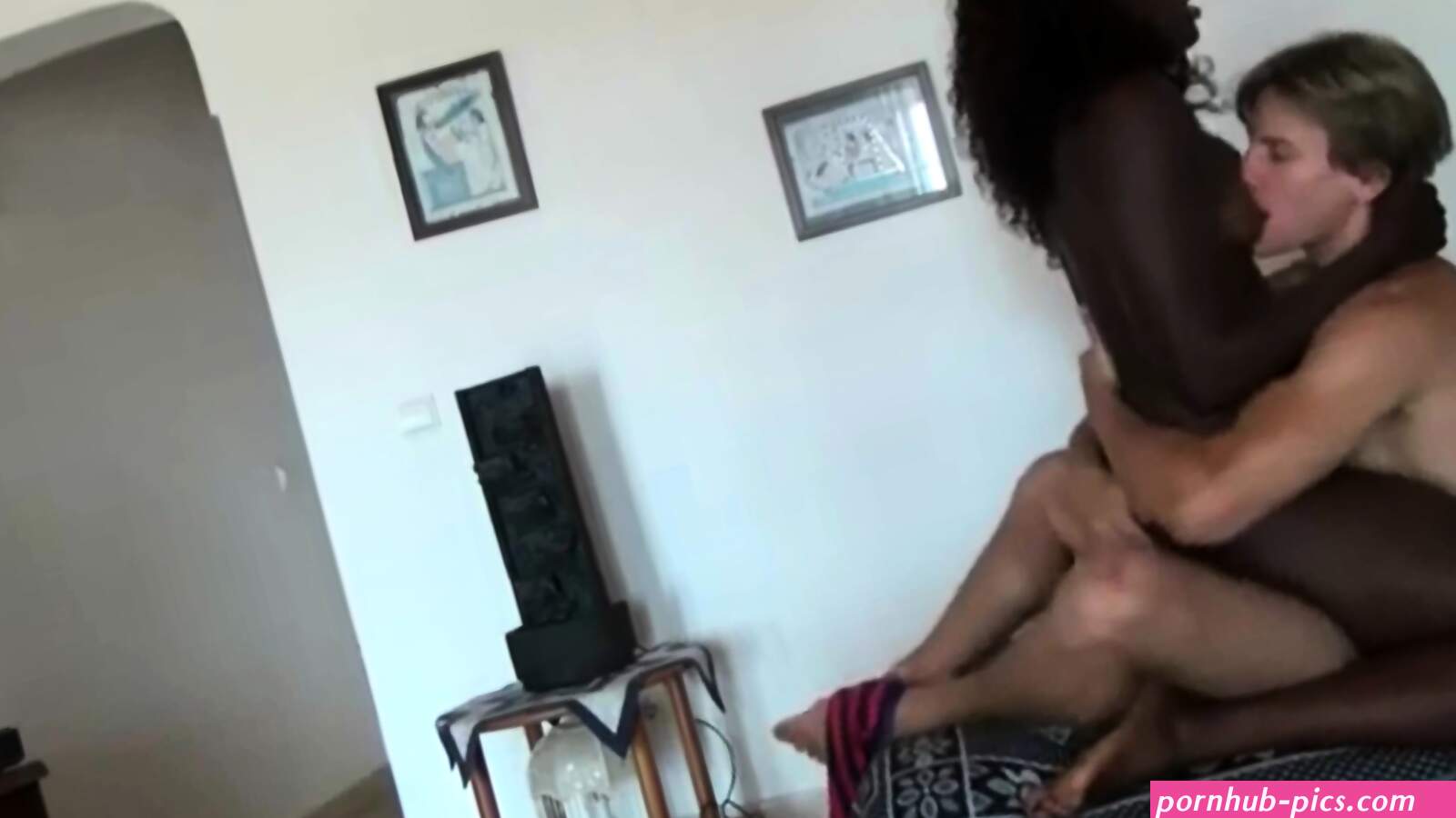 Guy Fucking His Black Maid And Wife Joins
